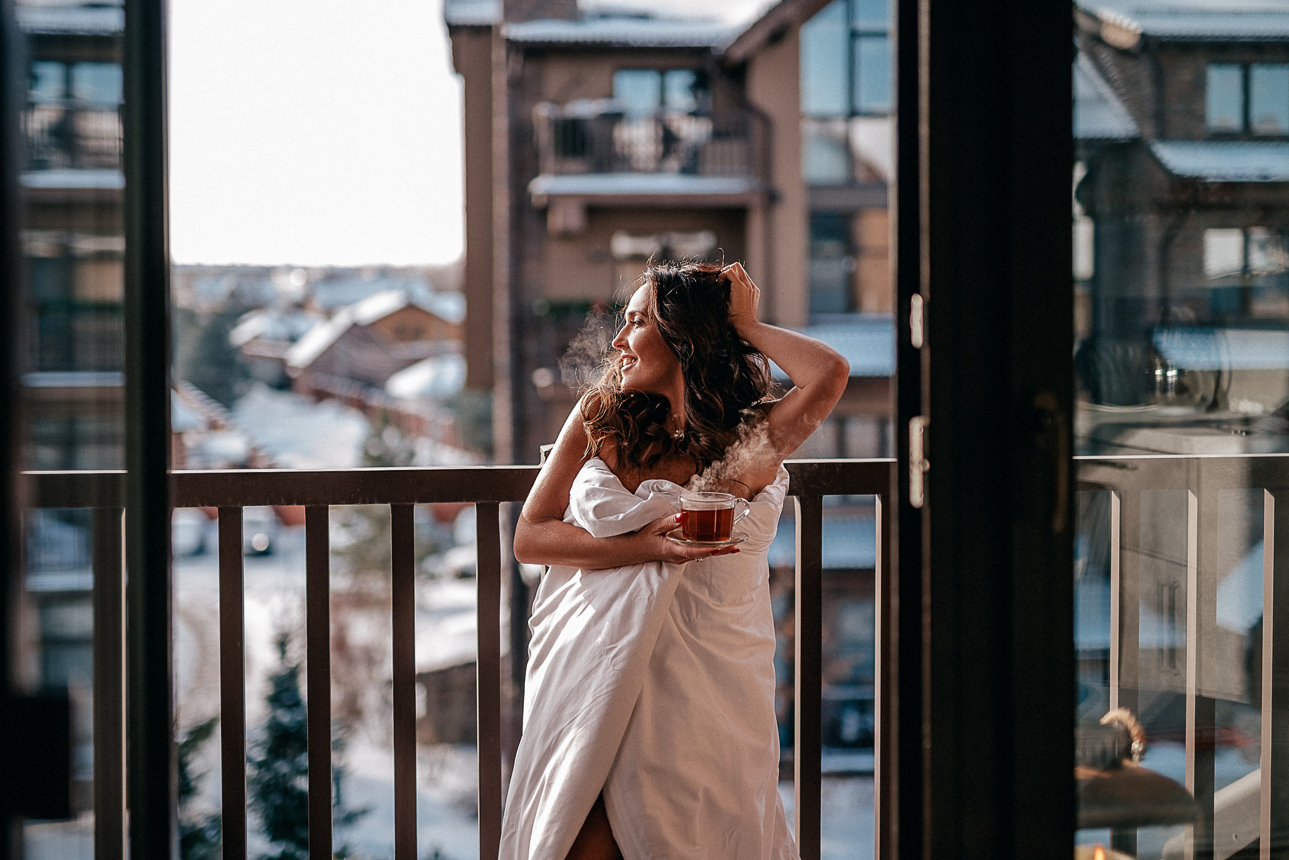 Ольга морозным утром. Фотограф-стилист в Москве Ольга Ракша