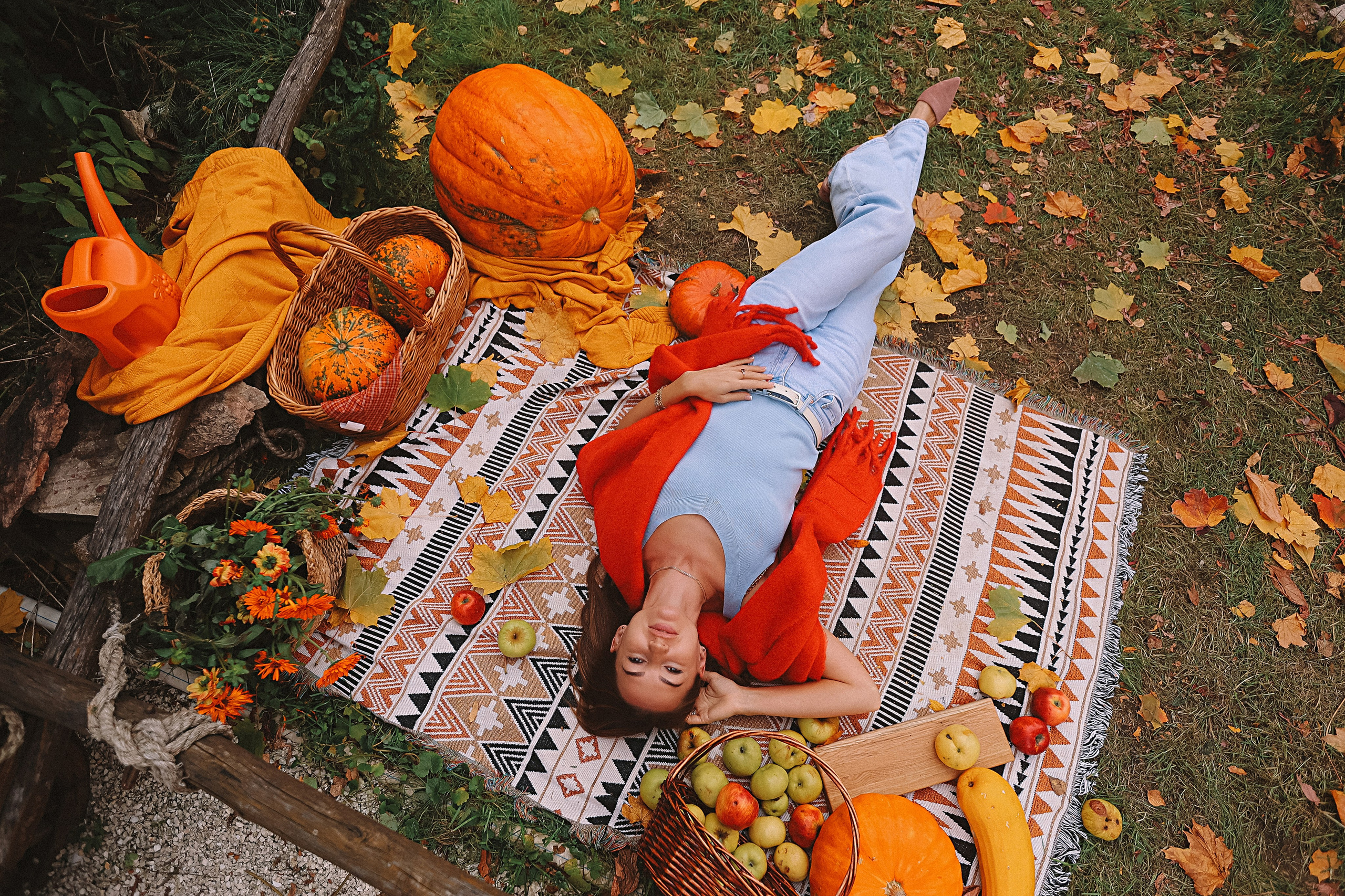 Тыквы. Семейный фотограф Тюмень, фотограф на роды Салмина Мария