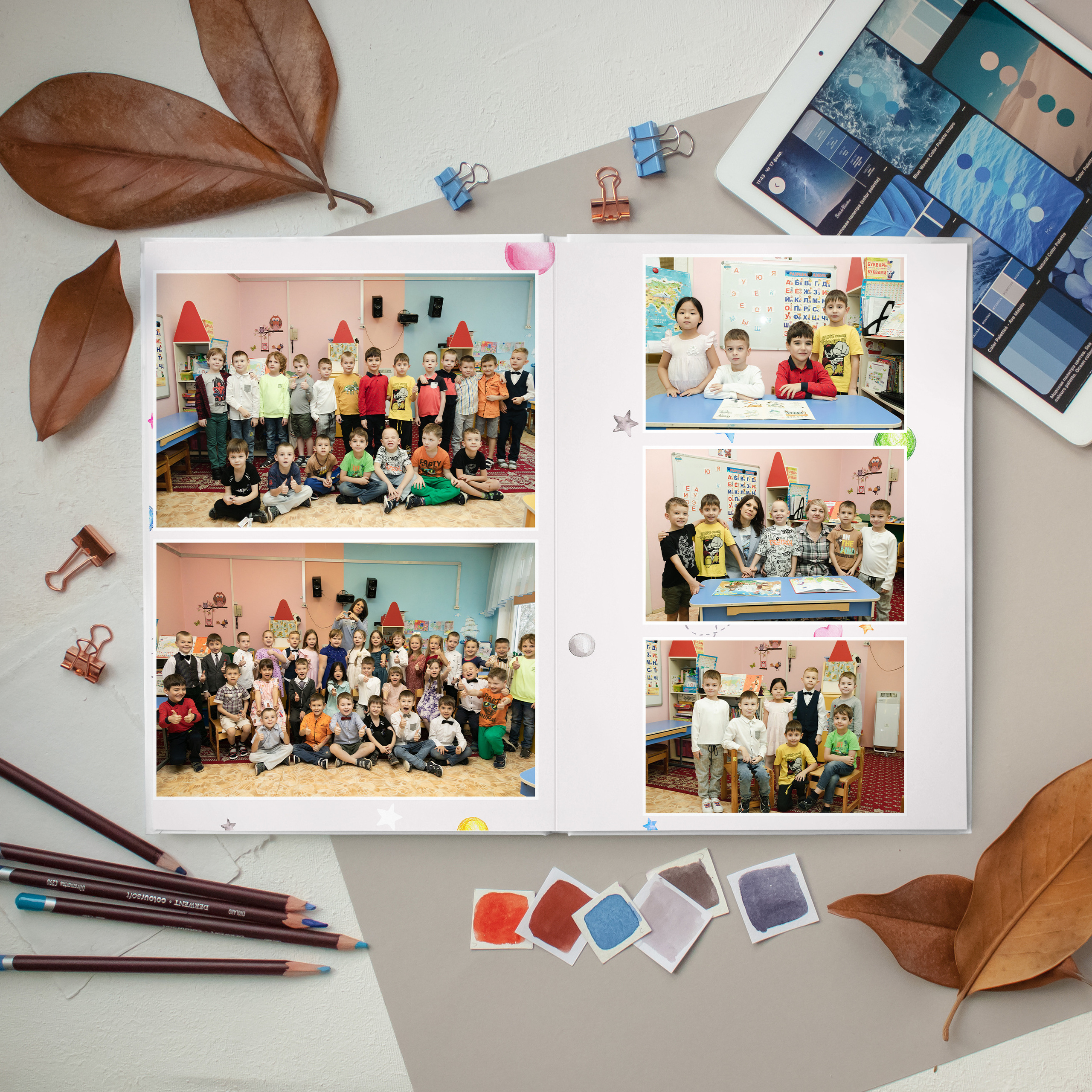 ЛАЙТ 3 разворота. Выпускные альбомы для детского сада и школы в Москве