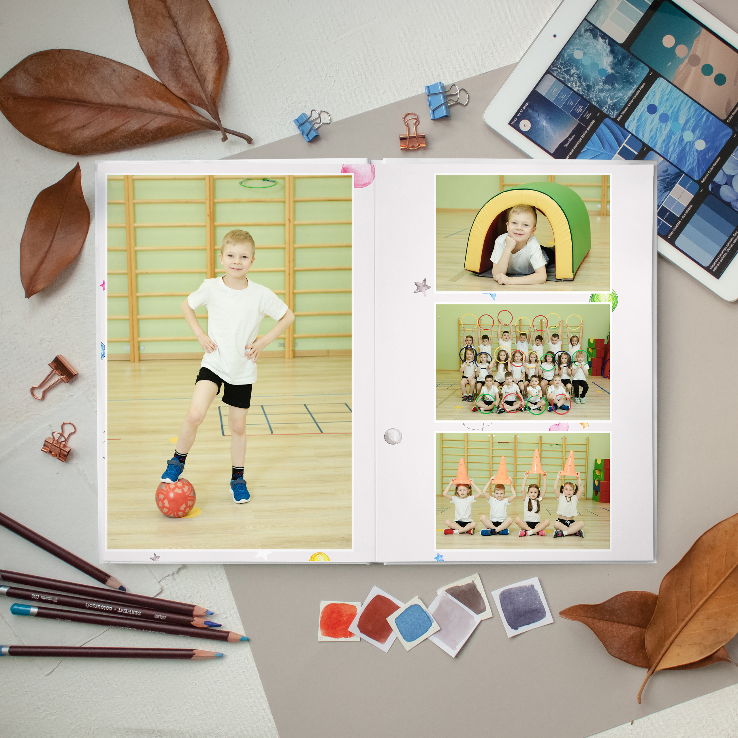 ЛАЙТ 3 разворота. Выпускные альбомы для детского сада и школы в Москве