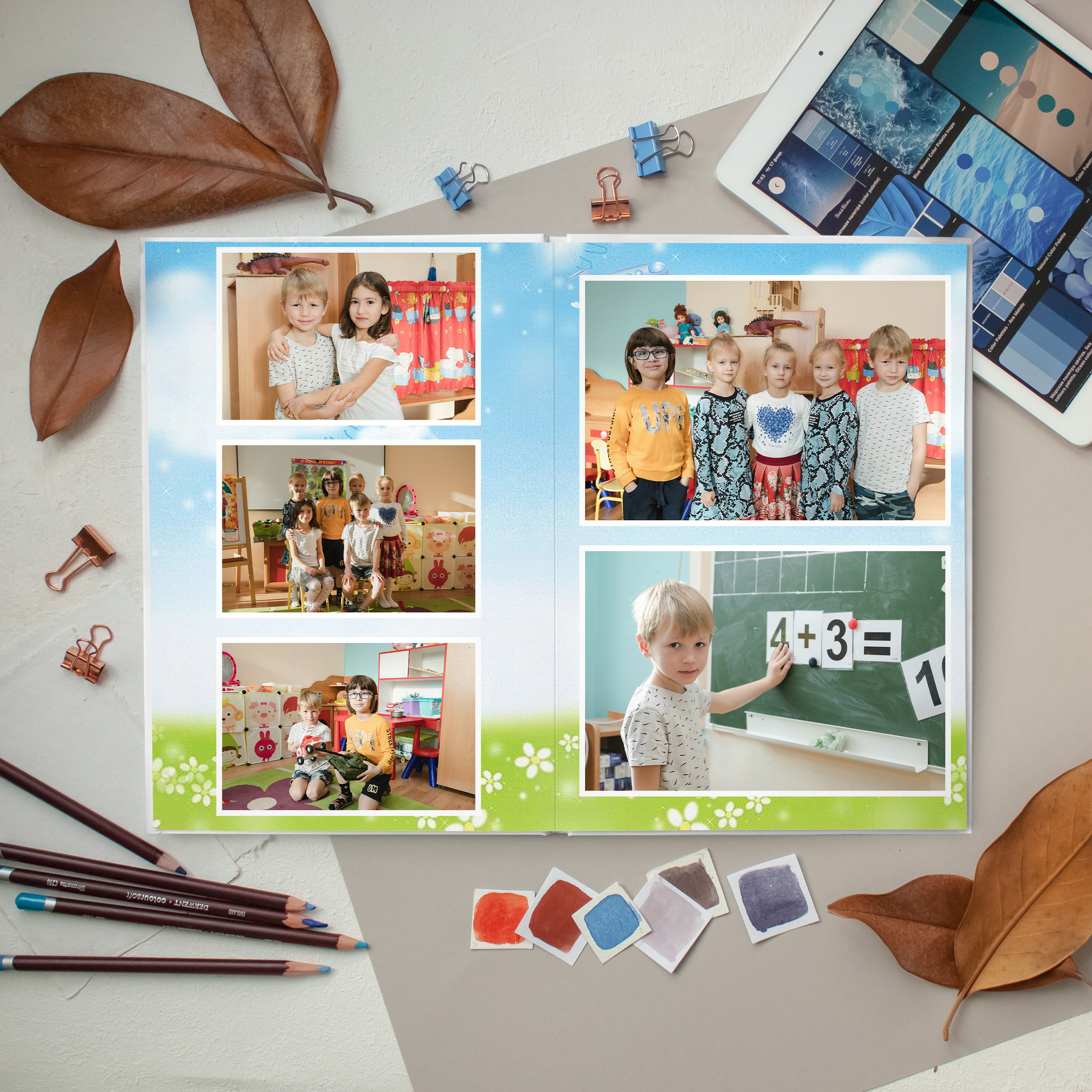 ПРЕМИУМ 5 разворотов. Выпускные альбомы для детского сада и школы в Москве