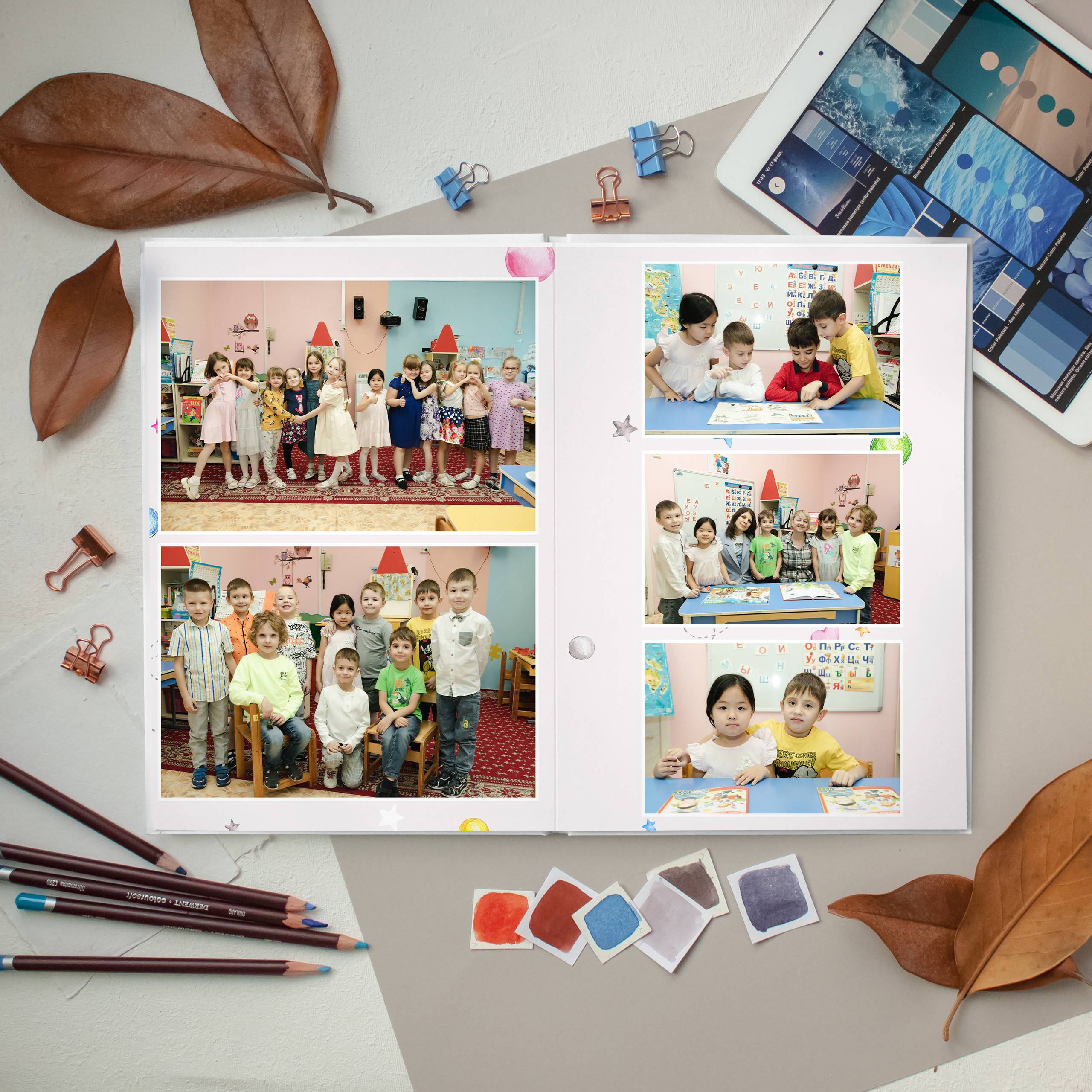 ЛАЙТ 3 разворота. Выпускные альбомы для детского сада и школы в Москве