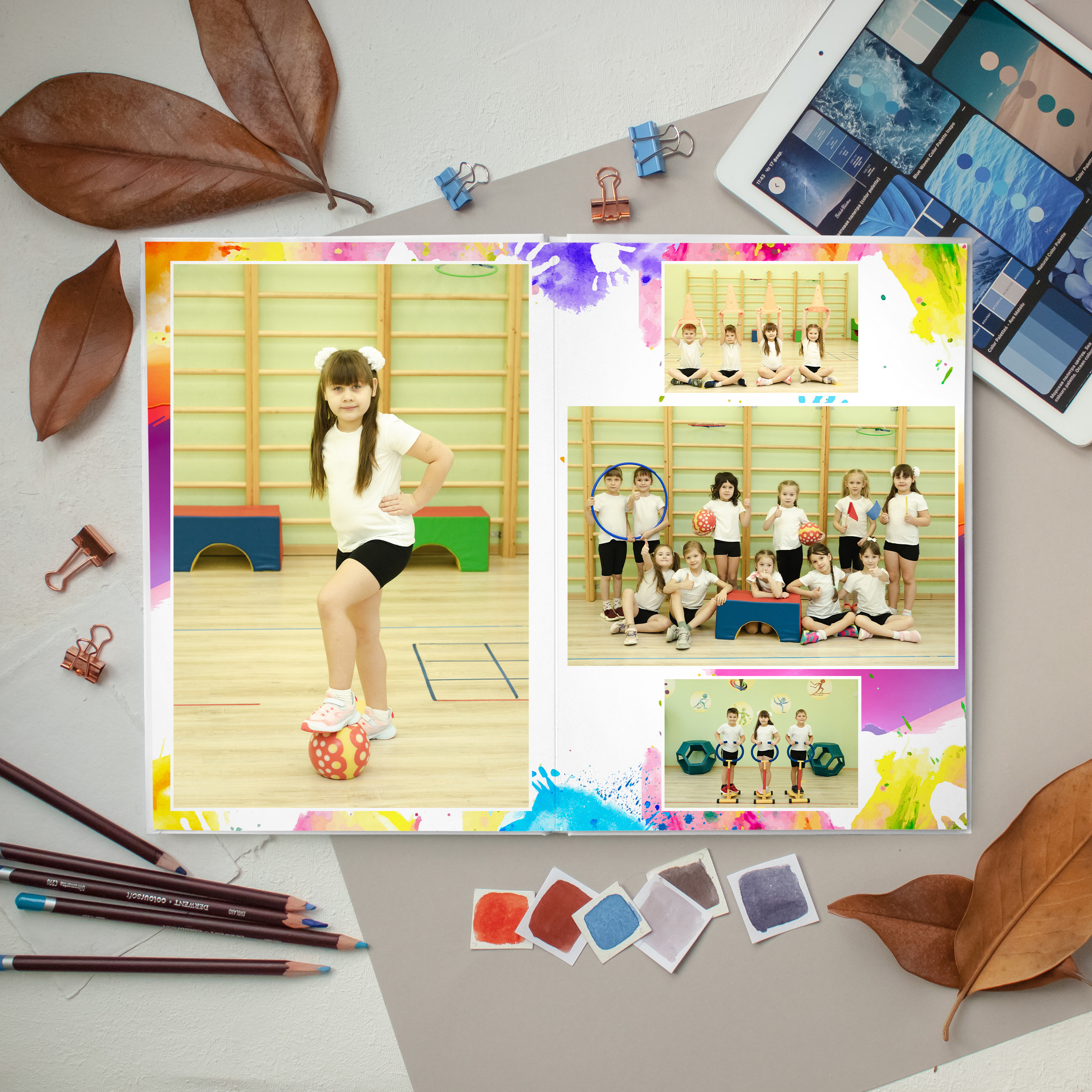 ЛАЙТ 3 разворота. Выпускные альбомы для детского сада и школы в Москве