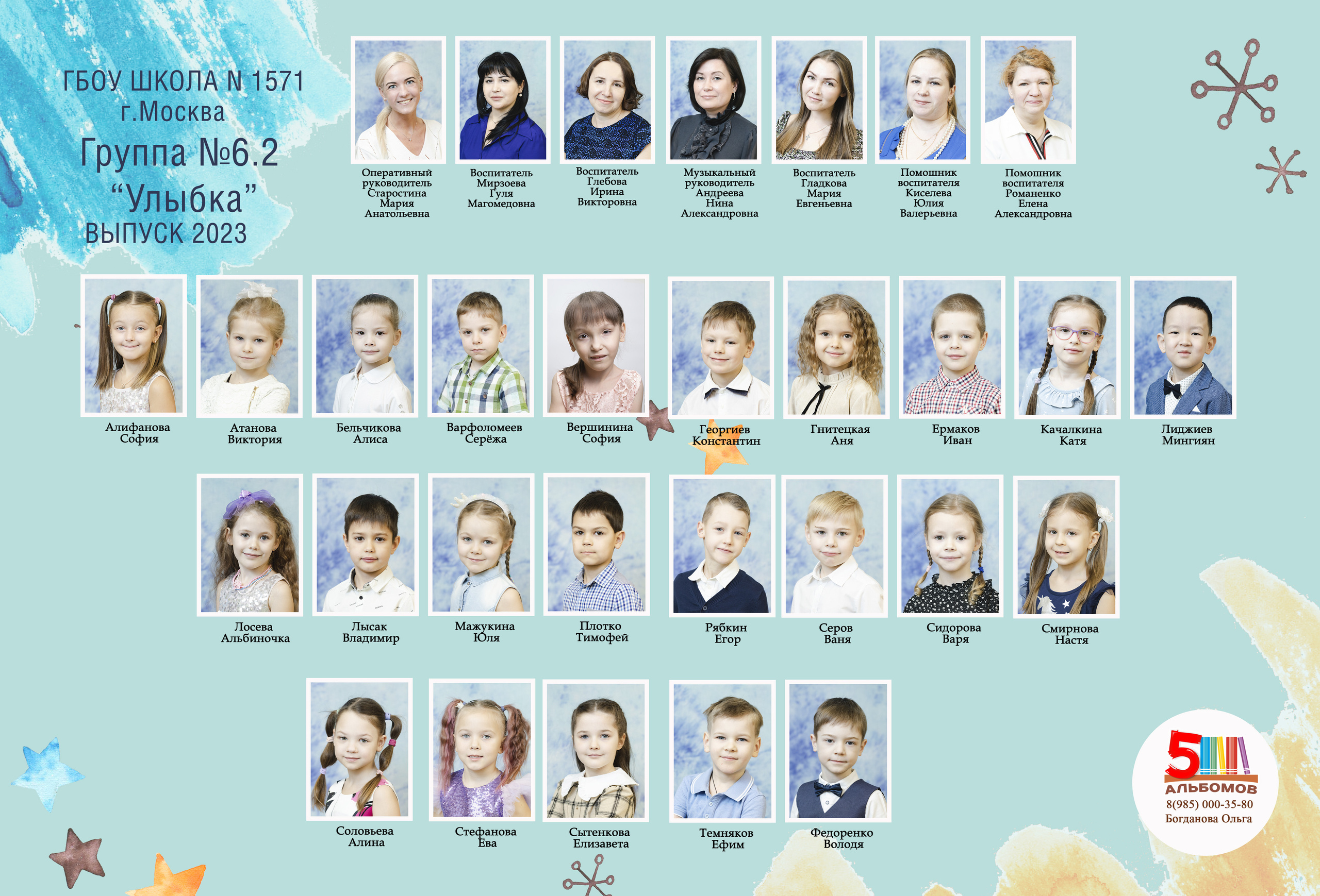 А4 общая фотография. Выпускные альбомы для детского сада и школы в Москве