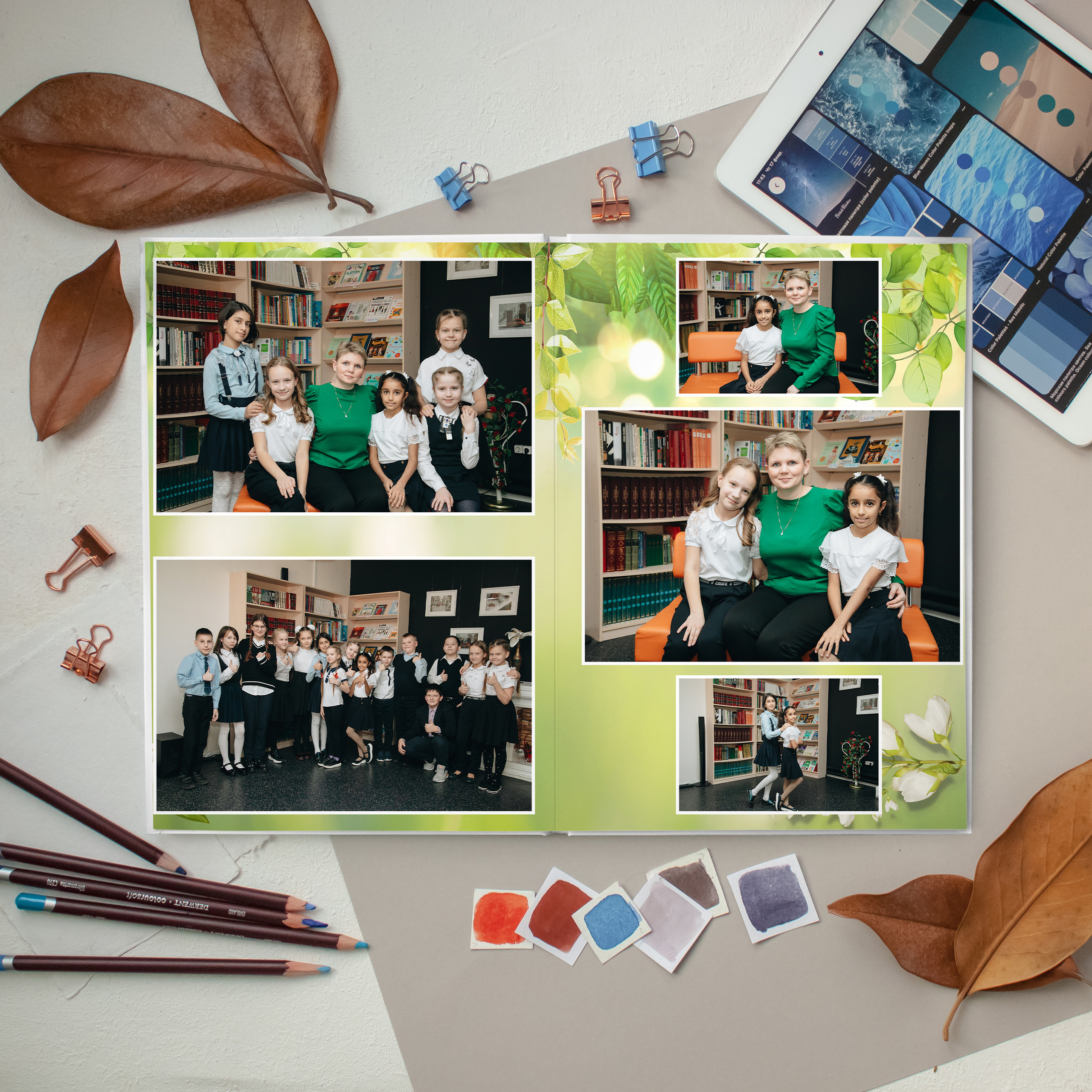 СТАНДАРТ 3 разворота. Выпускные альбомы для детского сада и школы в Москве