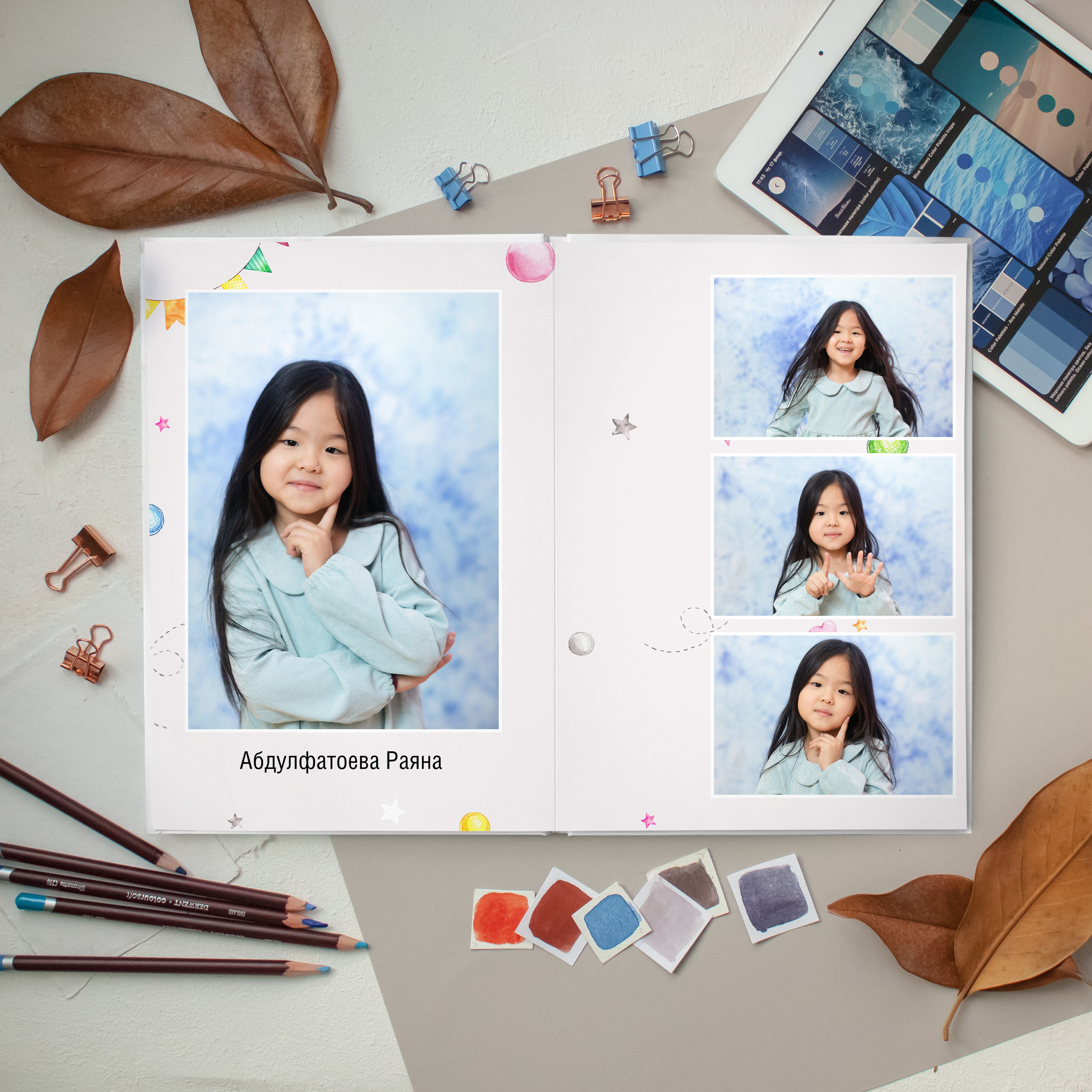 ЛАЙТ 3 разворота. Выпускные альбомы для детского сада и школы в Москве