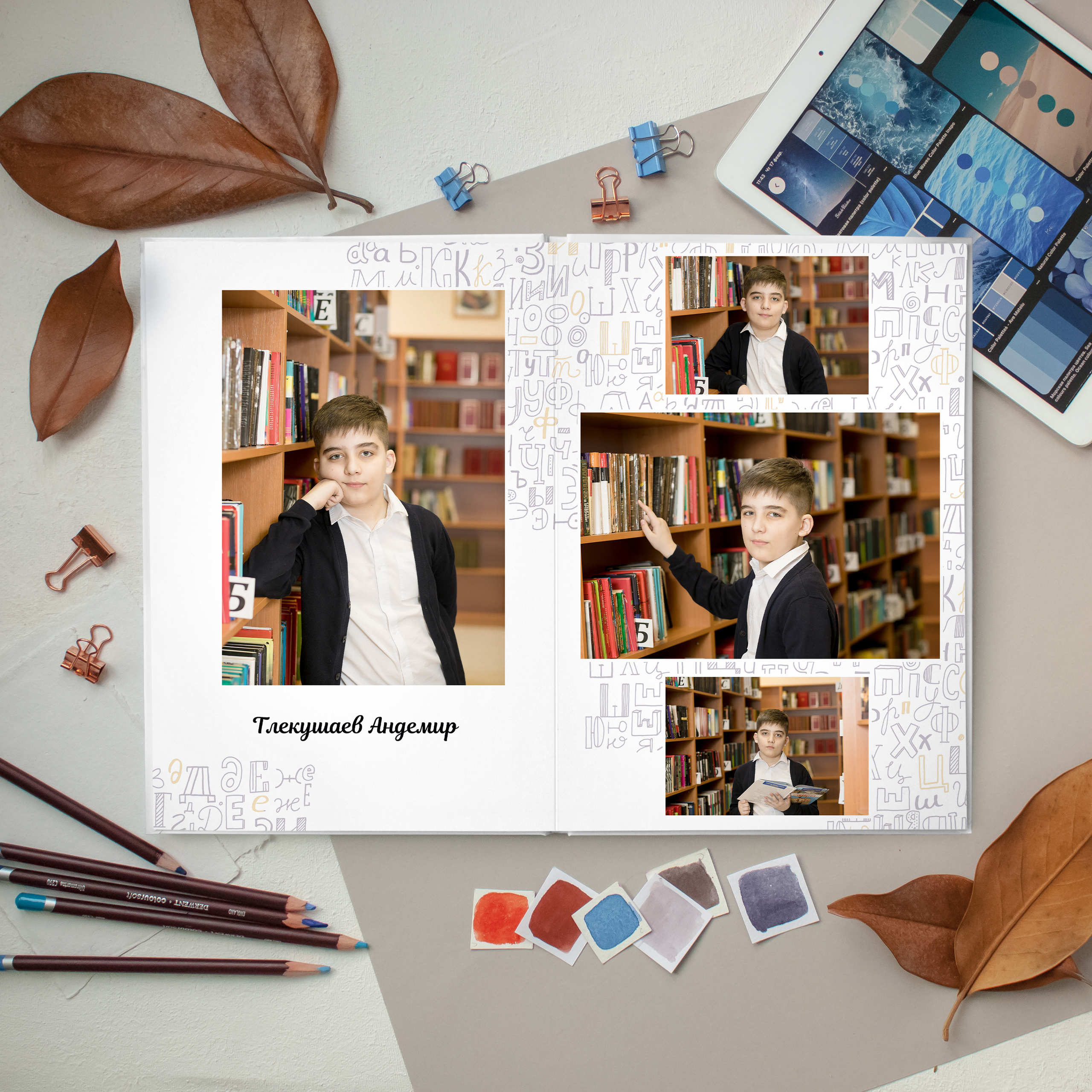 Премиум 5 разворотов. Выпускные альбомы для детского сада и школы в Москве