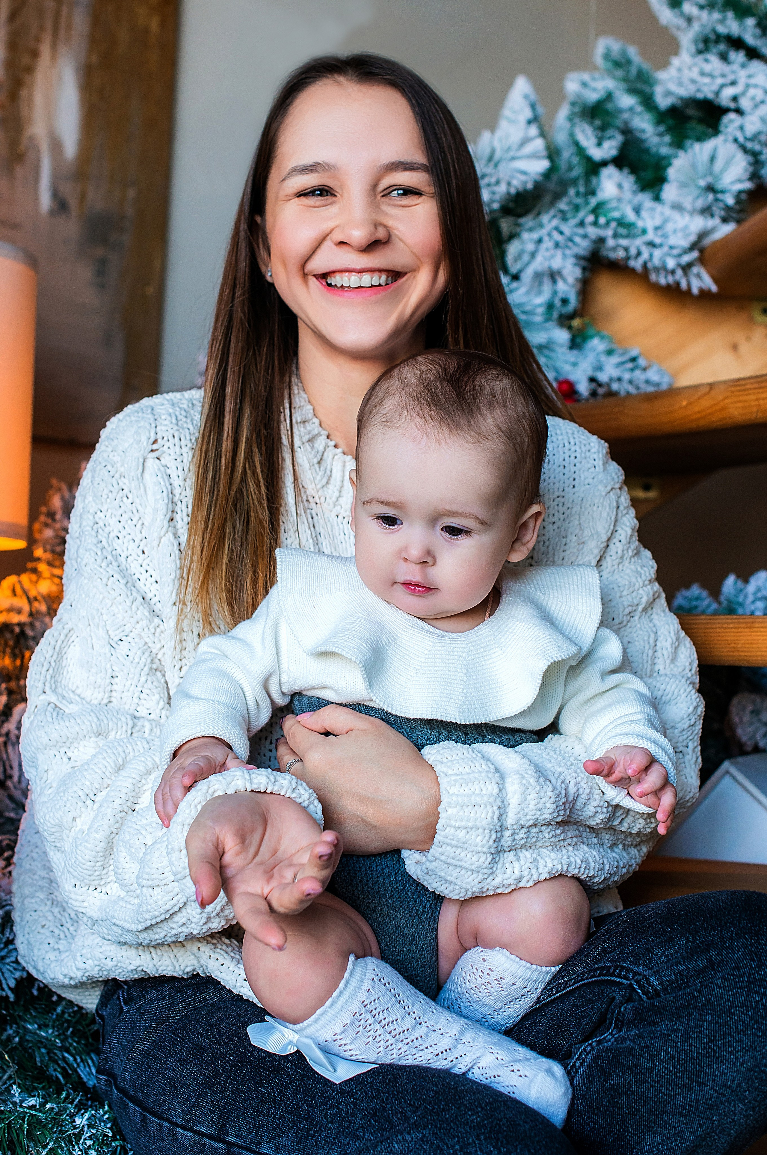 Новогодняя семейная фотосессия в Краснодаре 2023-2024. Фотограф новорожденных Краснодар Малышенко Надежда