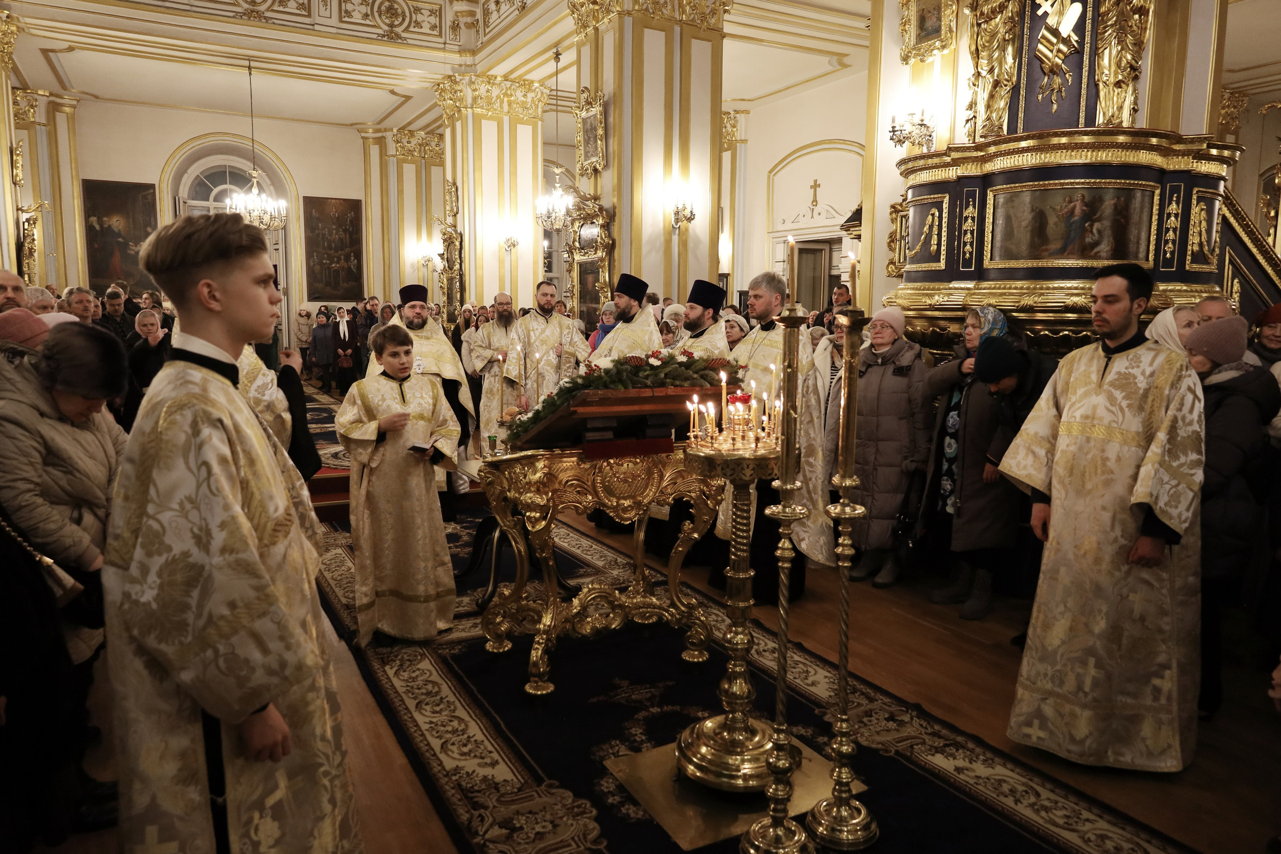 НАВЕЧЕРИЕ РОЖДЕСТВА ХРИСТОВА (РОЖДЕСТВЕНСКИЙ СОЧЕЛЬНИК). НИКОЛО-БОГОЯВЛЕНСКИЙ МОРСКОЙ СОБОР
