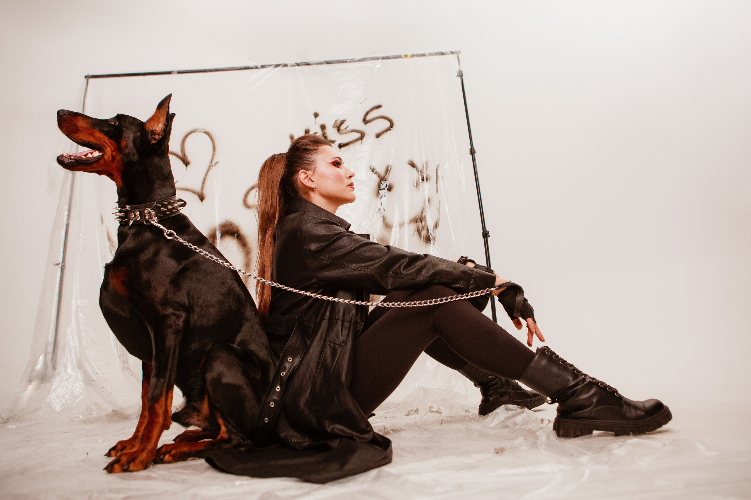 Фотосессия с доберманом в Ставрополе. Фотограф Ставрополь Пятигорск Елизавета Дарина