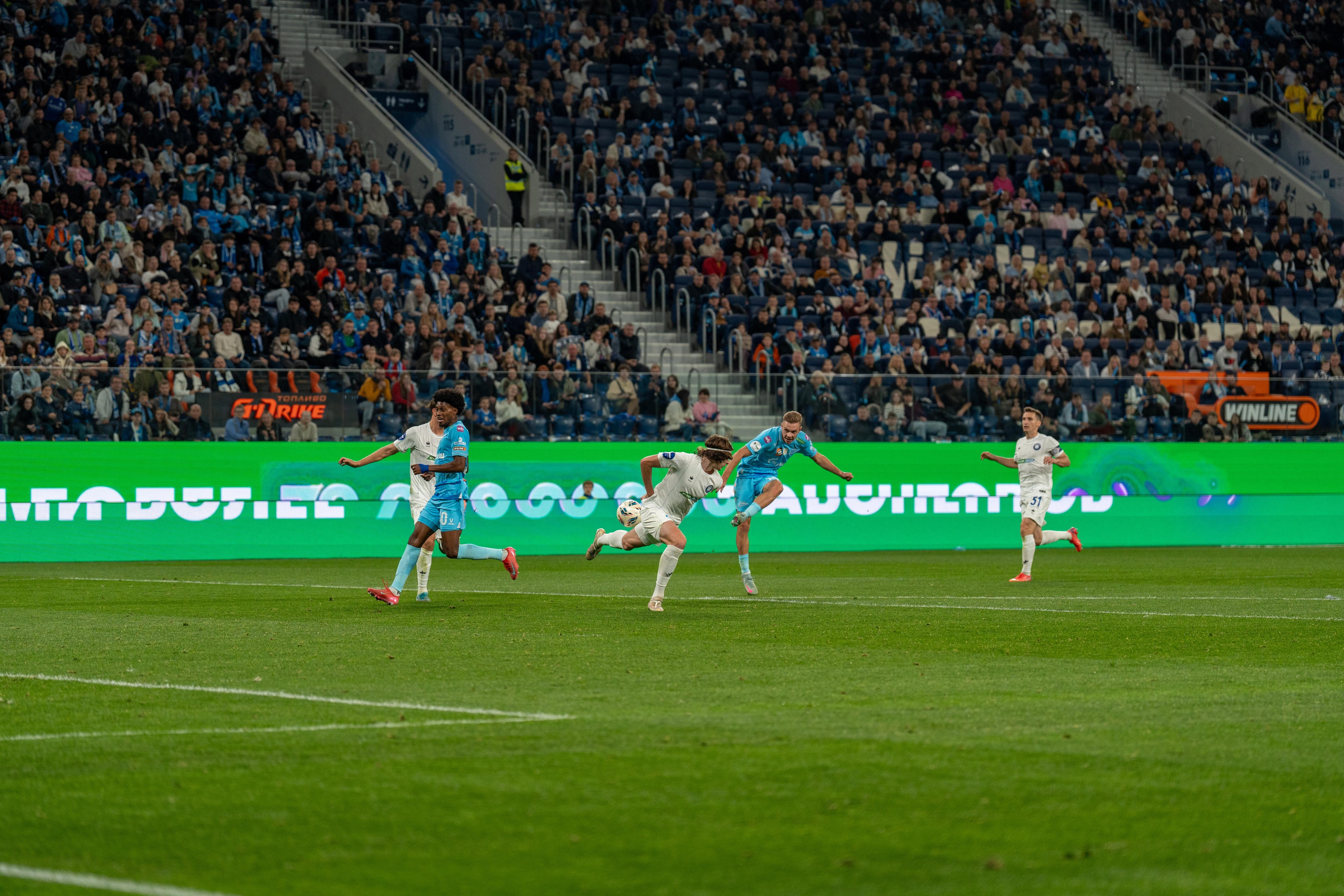 Гол Зенита на Газпром Арене – спортивный фотограф Санкт-Петербург