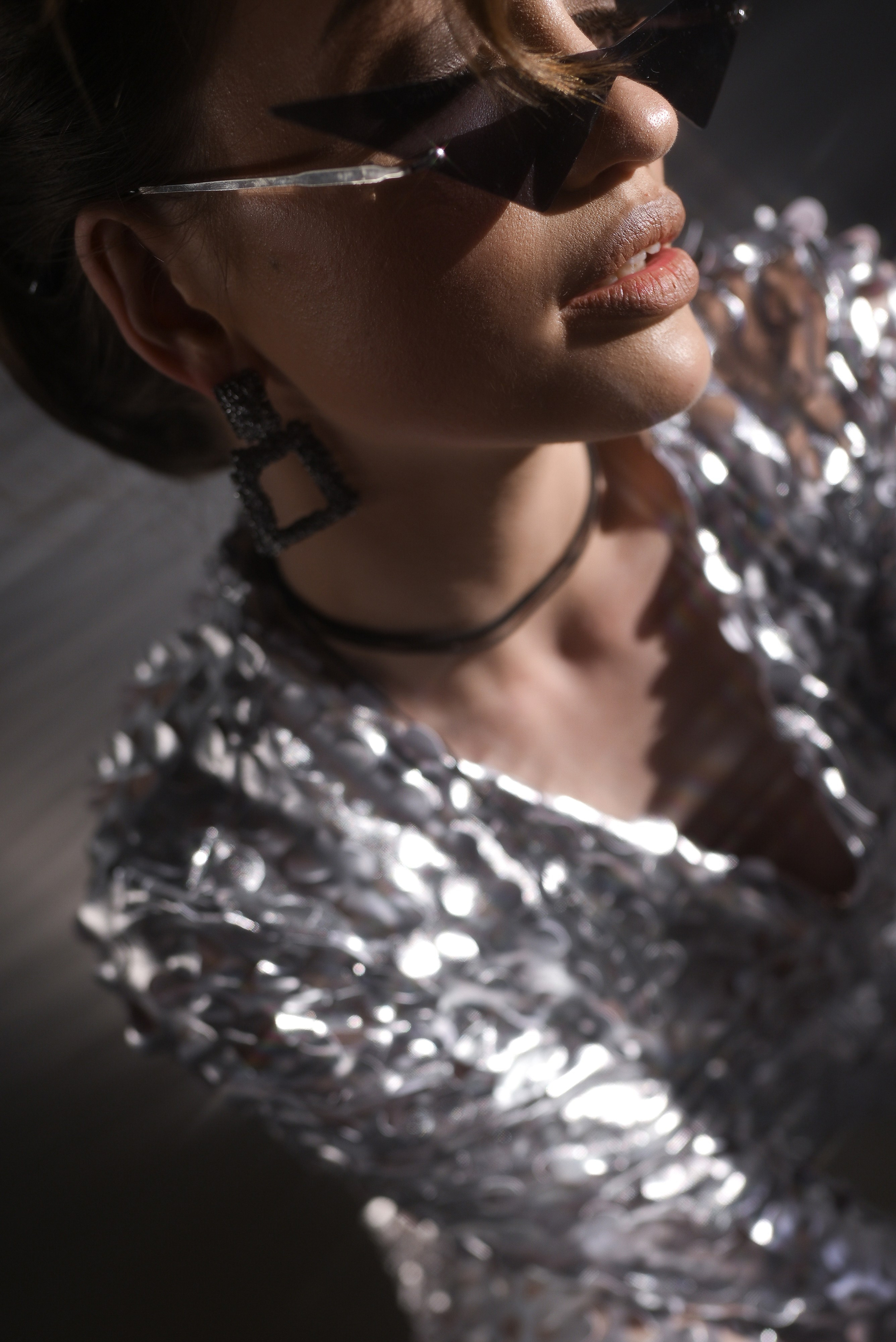 Съёмка в фотостудии Base, серебристая стена. Semerlina.ru