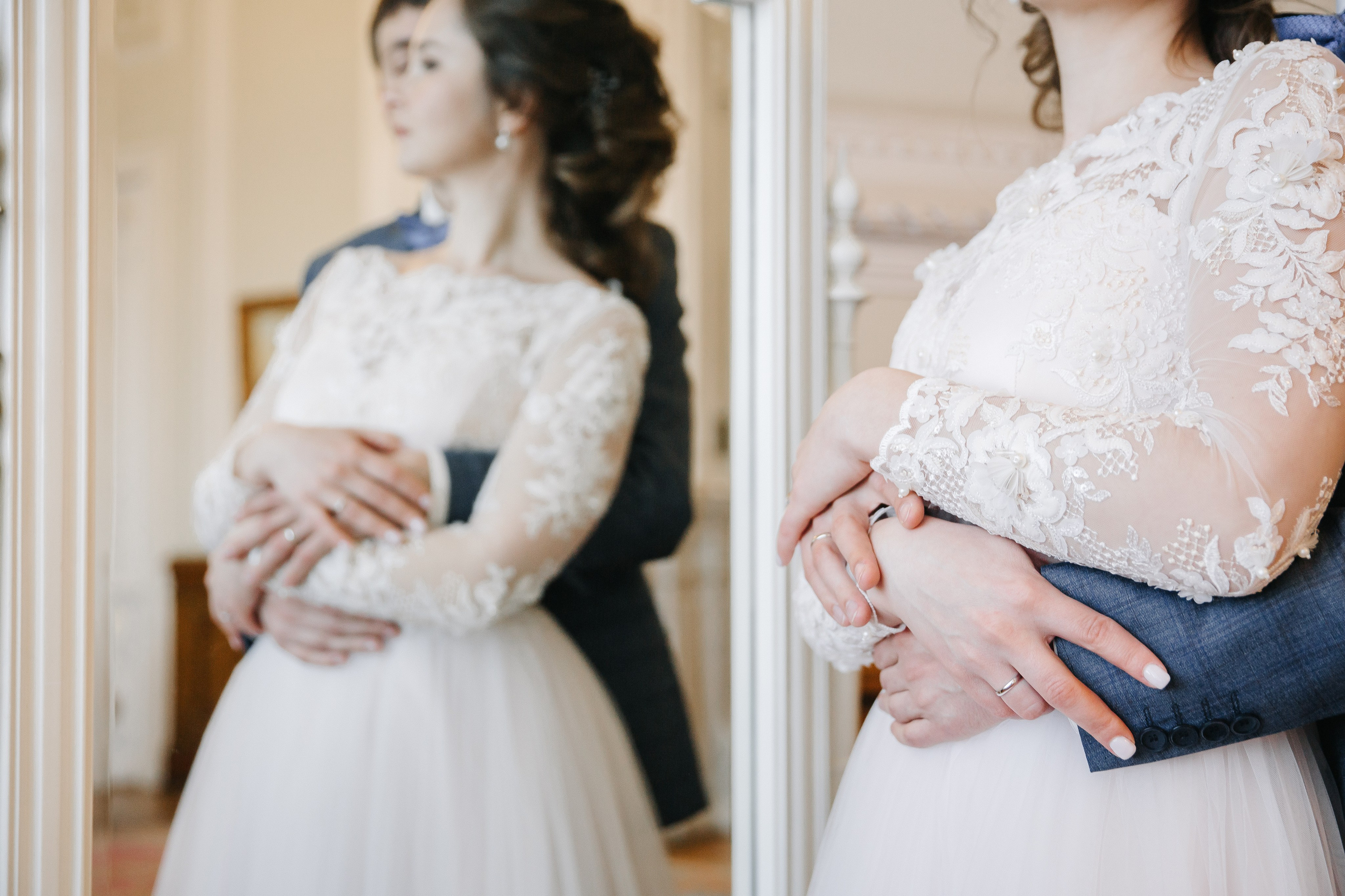 МАЙ | Дворец № 1, Атланты, Эрмитажный дворик. Свадебный фотограф в Санкт-Петербурге Полина Корзухина