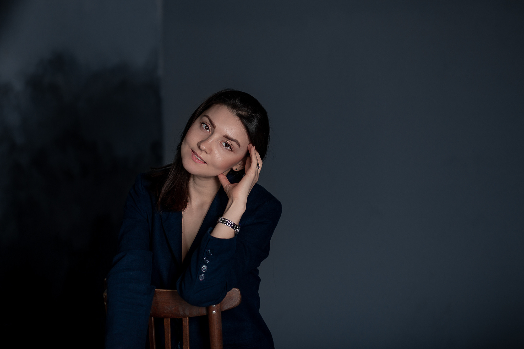 Женский студийный портрет. Фотограф на Крещение, Венчание в Москве Ирина Шамина