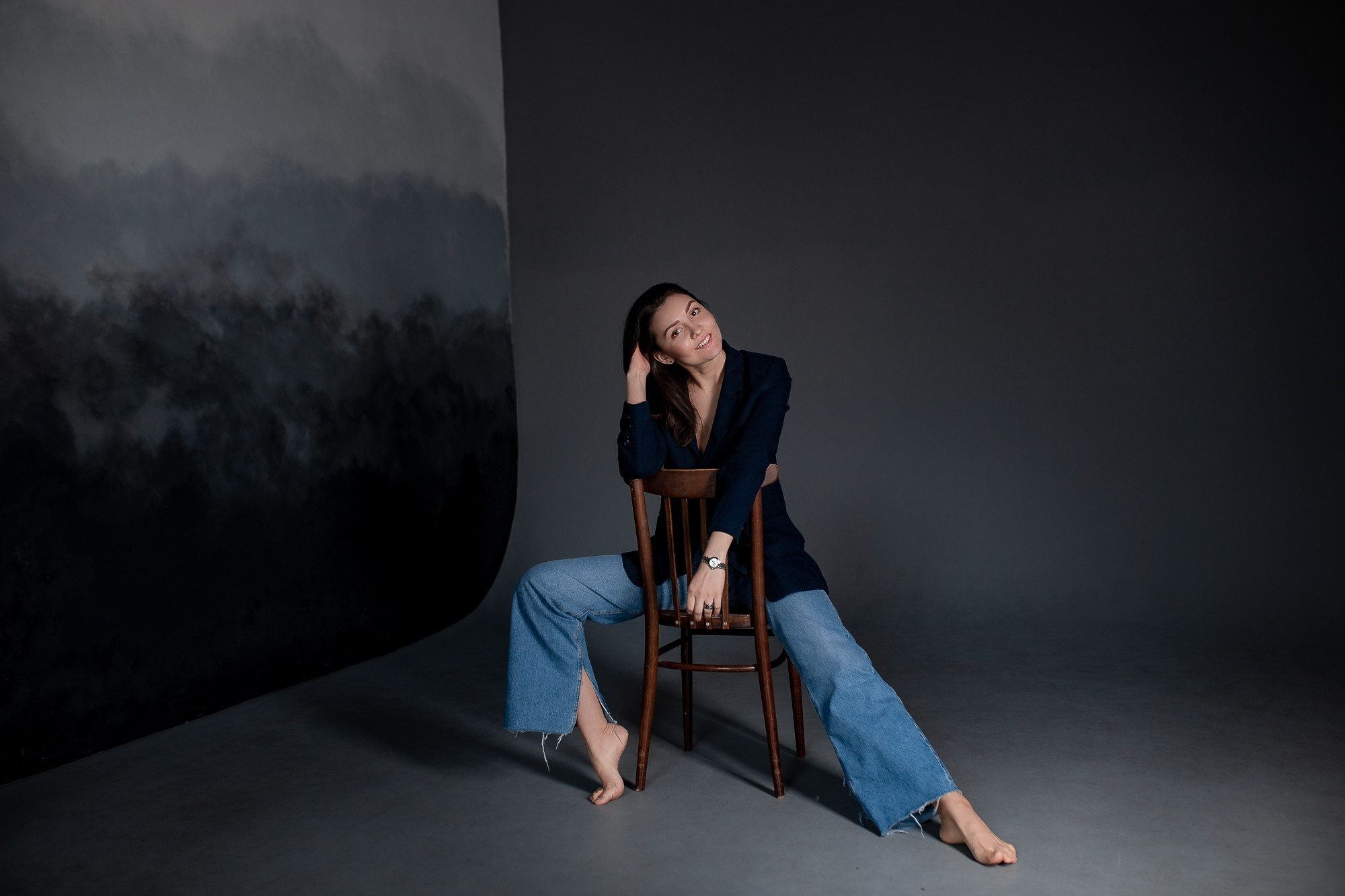 Женский студийный портрет. Фотограф на Крещение, Венчание в Москве Ирина Шамина