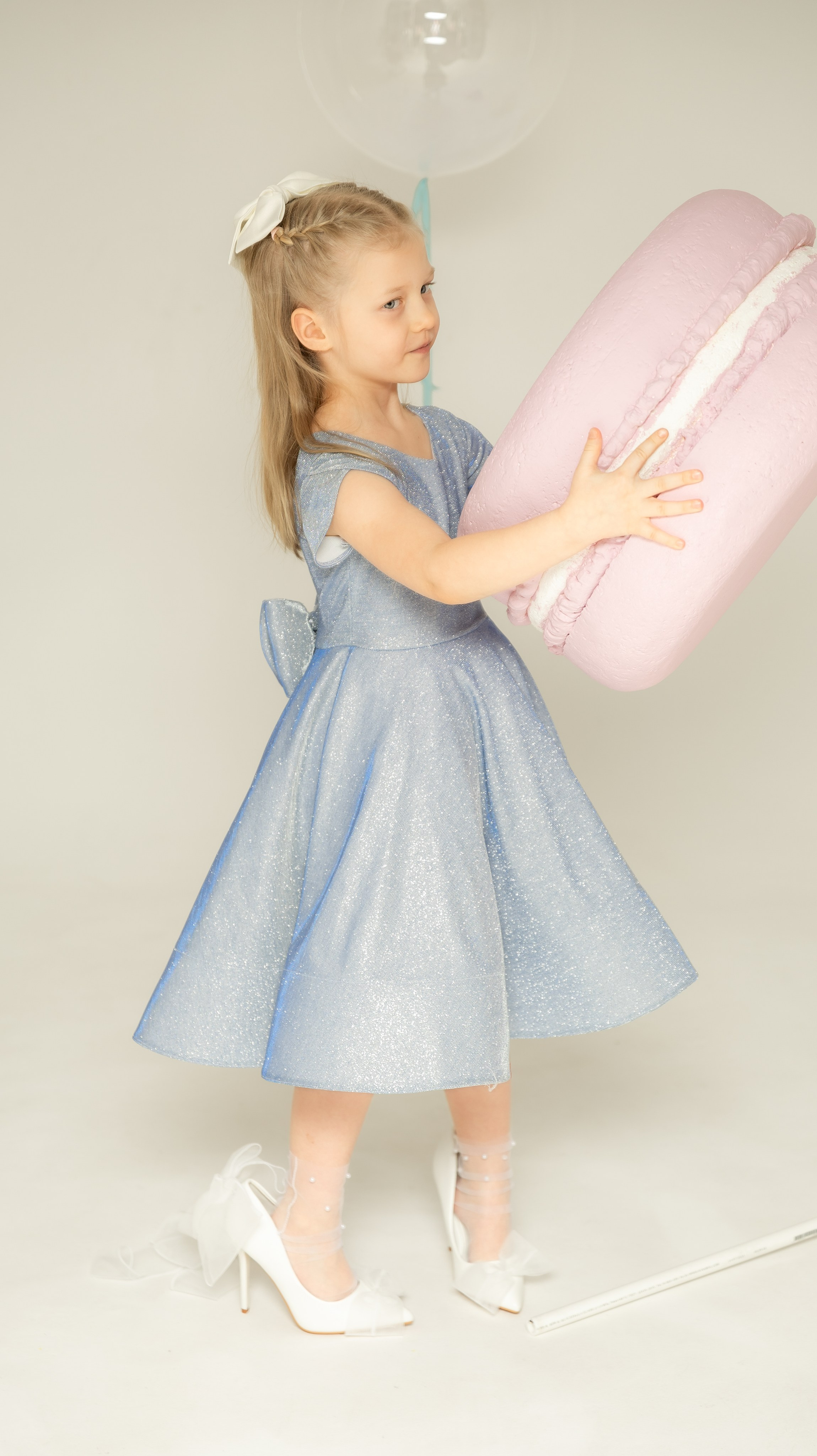 Платье " Небесный блеск» на рост 116-122. Little_Princess.38