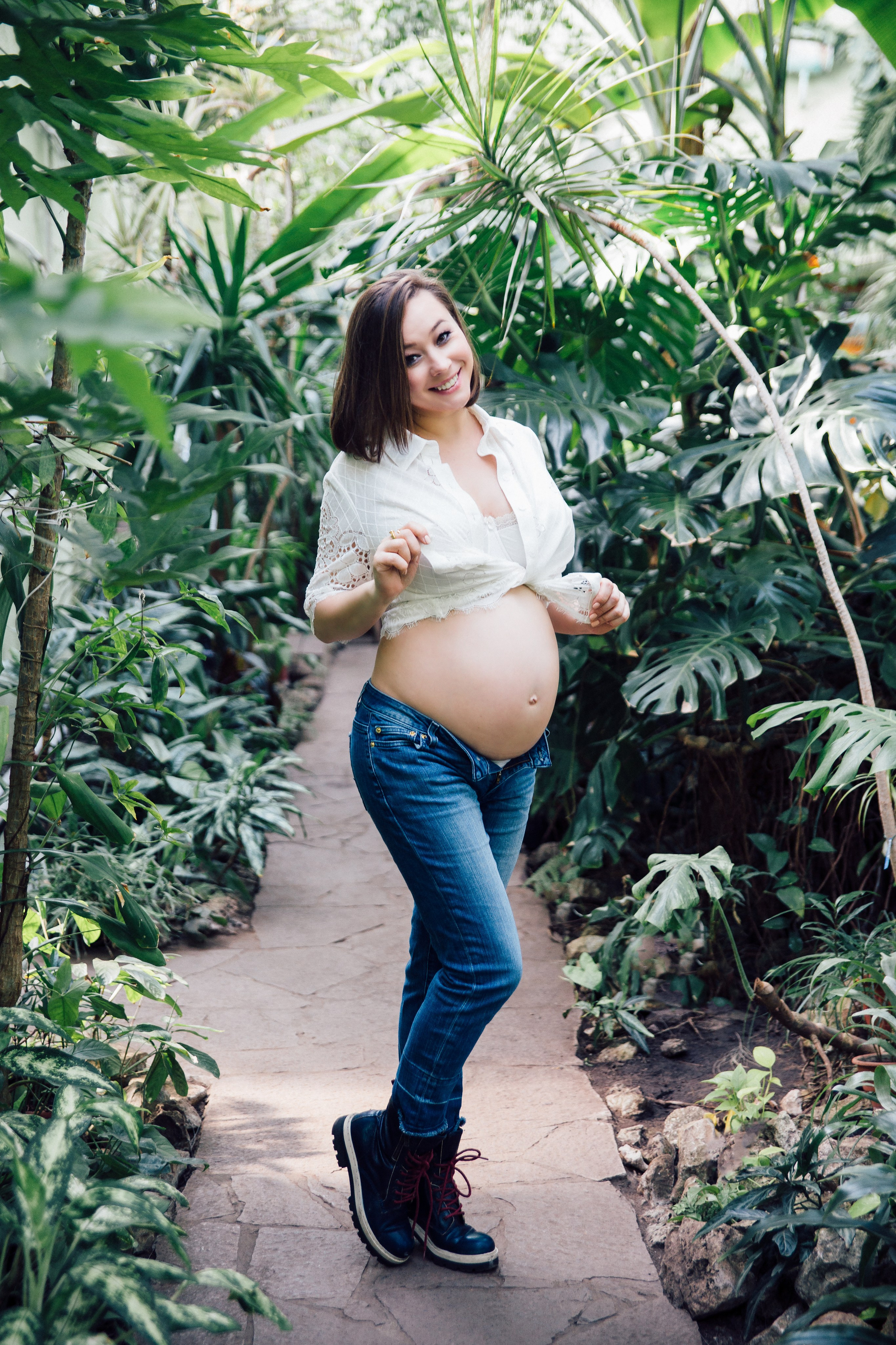Фотосессия беременности в ботаническом саду. Фотограф в Самаре Екатерина Кроз