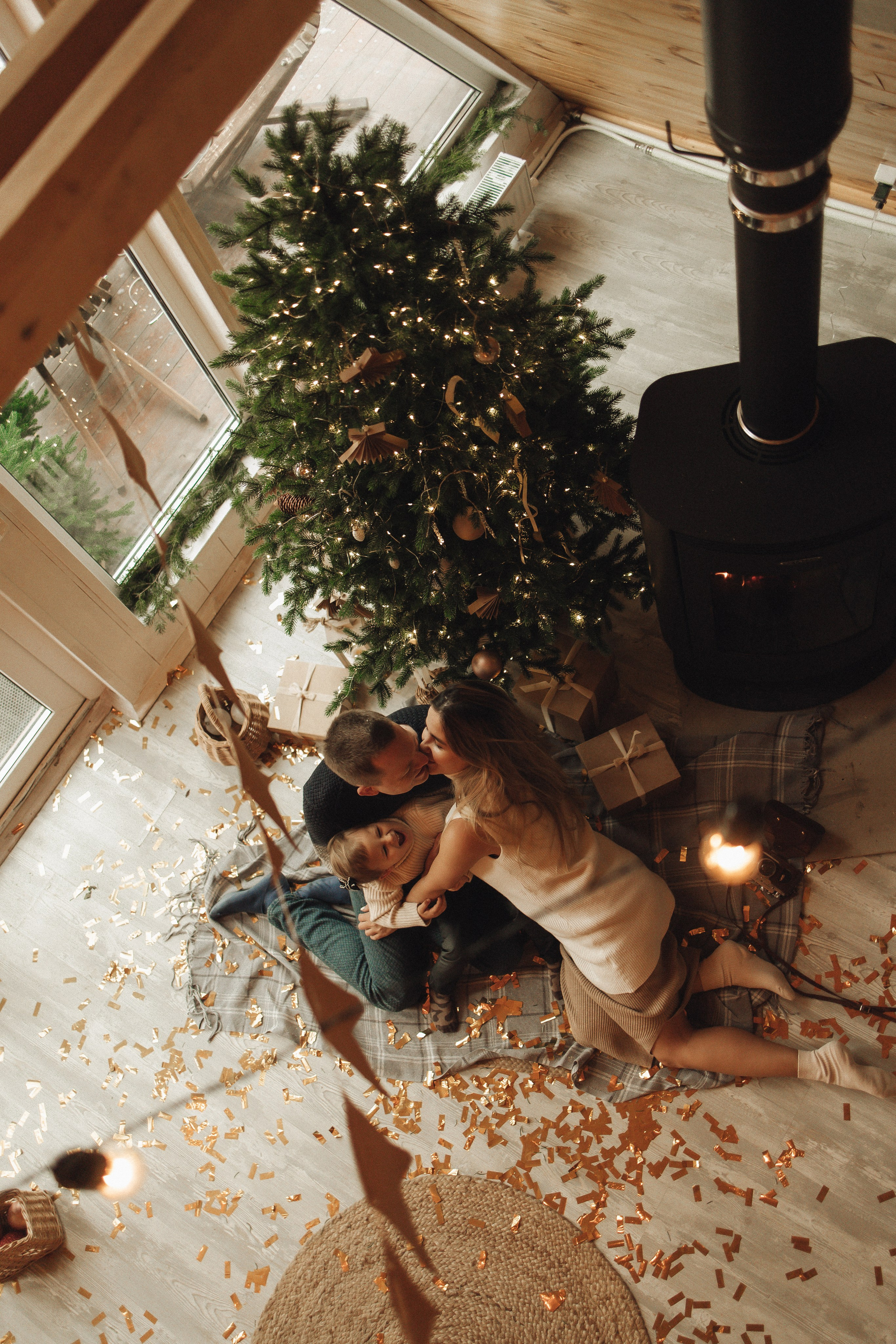 Новогодняя история в домике. Семейный и детский фотограф, таганрог, ростов-на-дону
