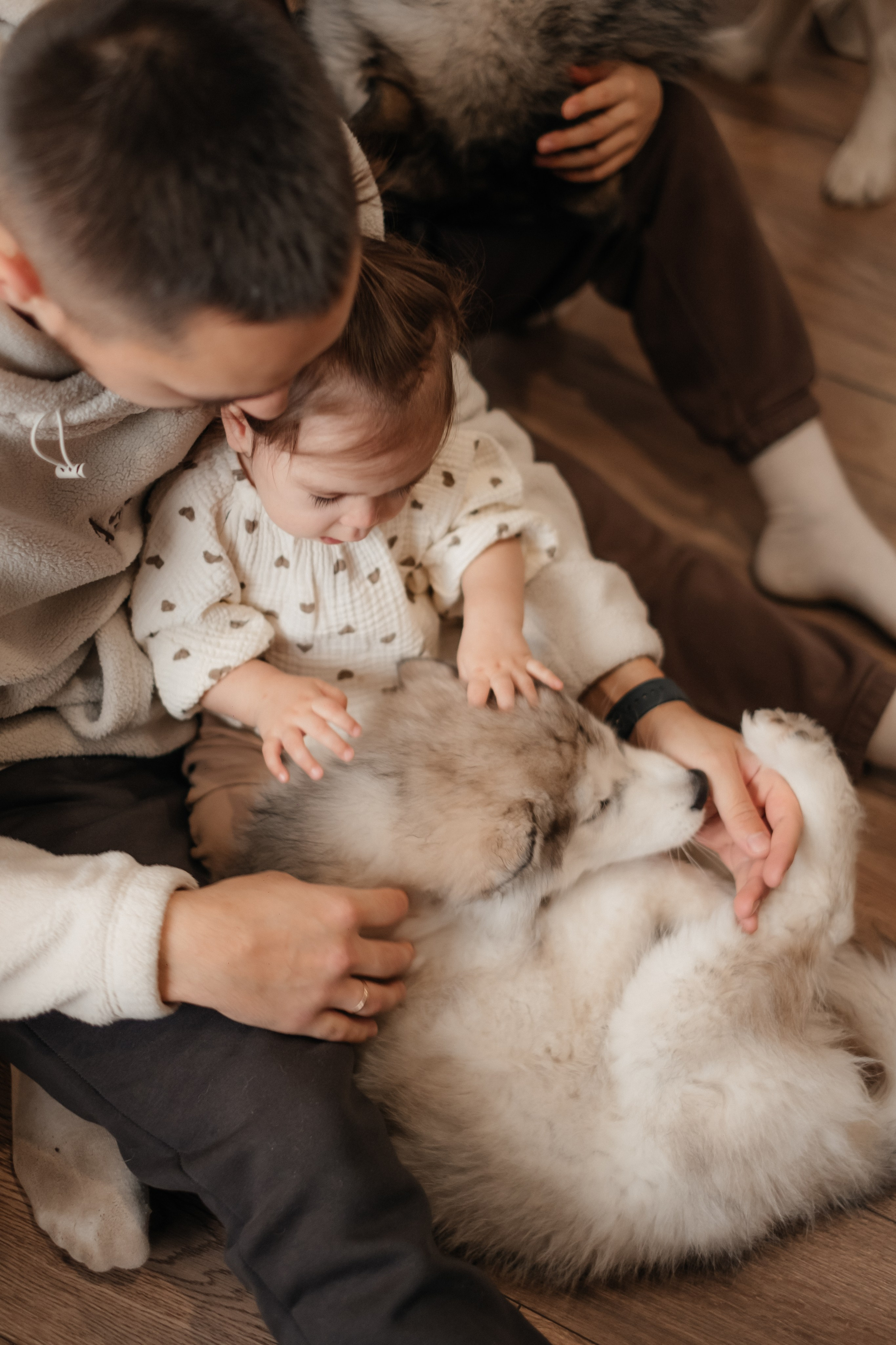 Катя, Саша и Еся | домашняя съемка. Фотограф в Новосибирске Диана Ильиных