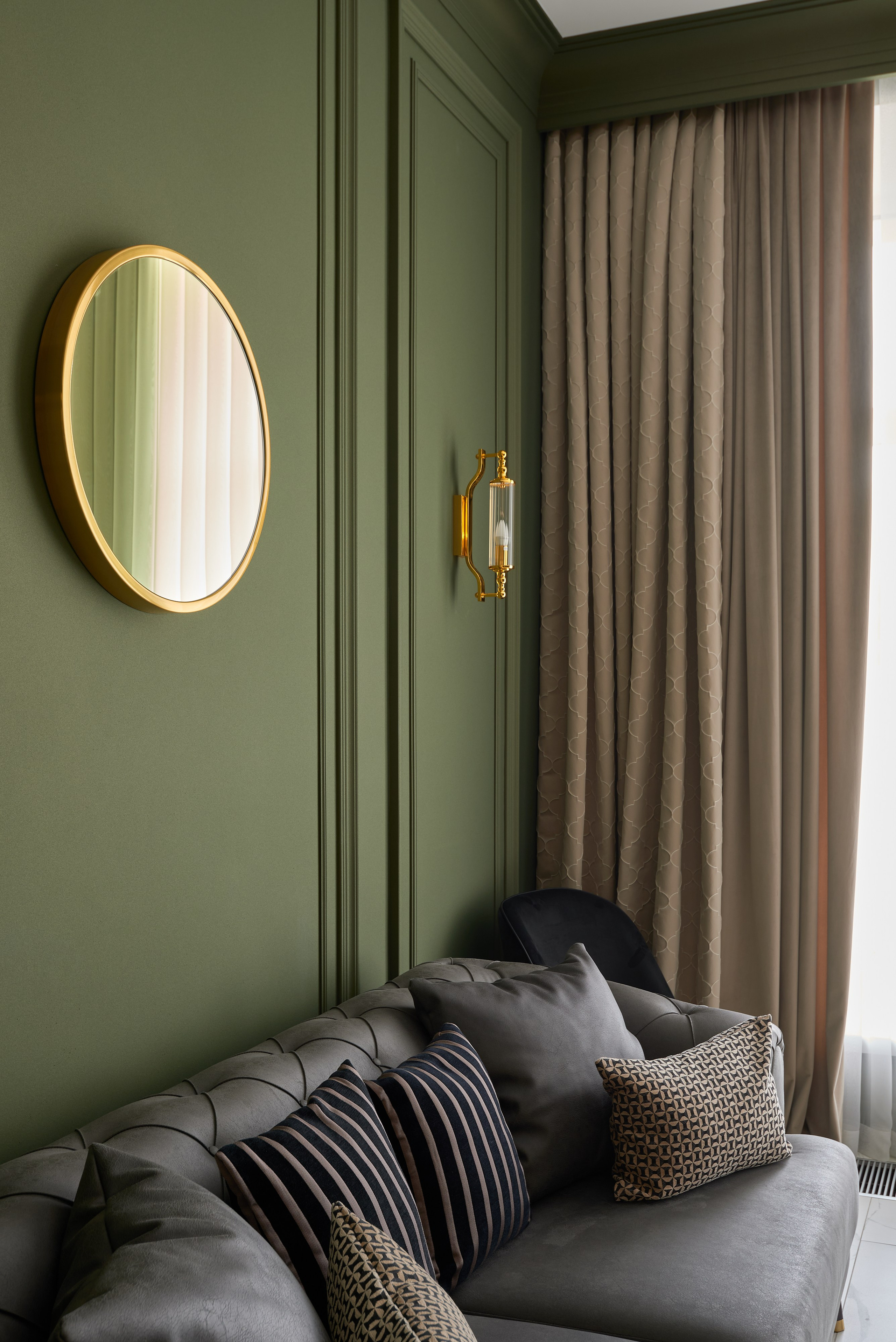 Зеленая комната, Магнитогорск. Абросимов Лев интерьерный и архитектурный фотограф