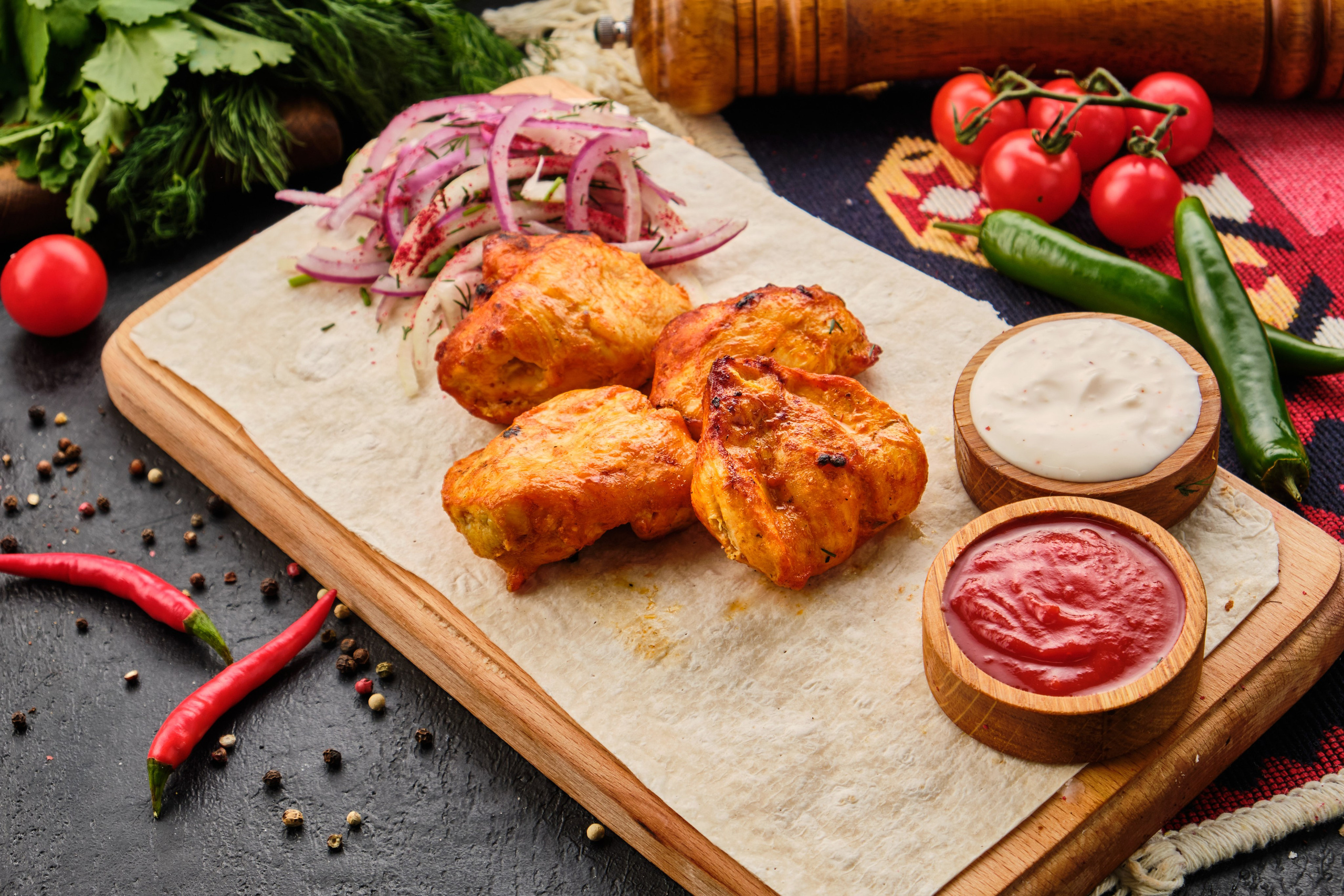 Food Photography of Shashlik for Delivery | Food Photographer Tbilisi. Commercial Photographer Tbilisi | Food & Product Photography | Vitaly Gorbachev