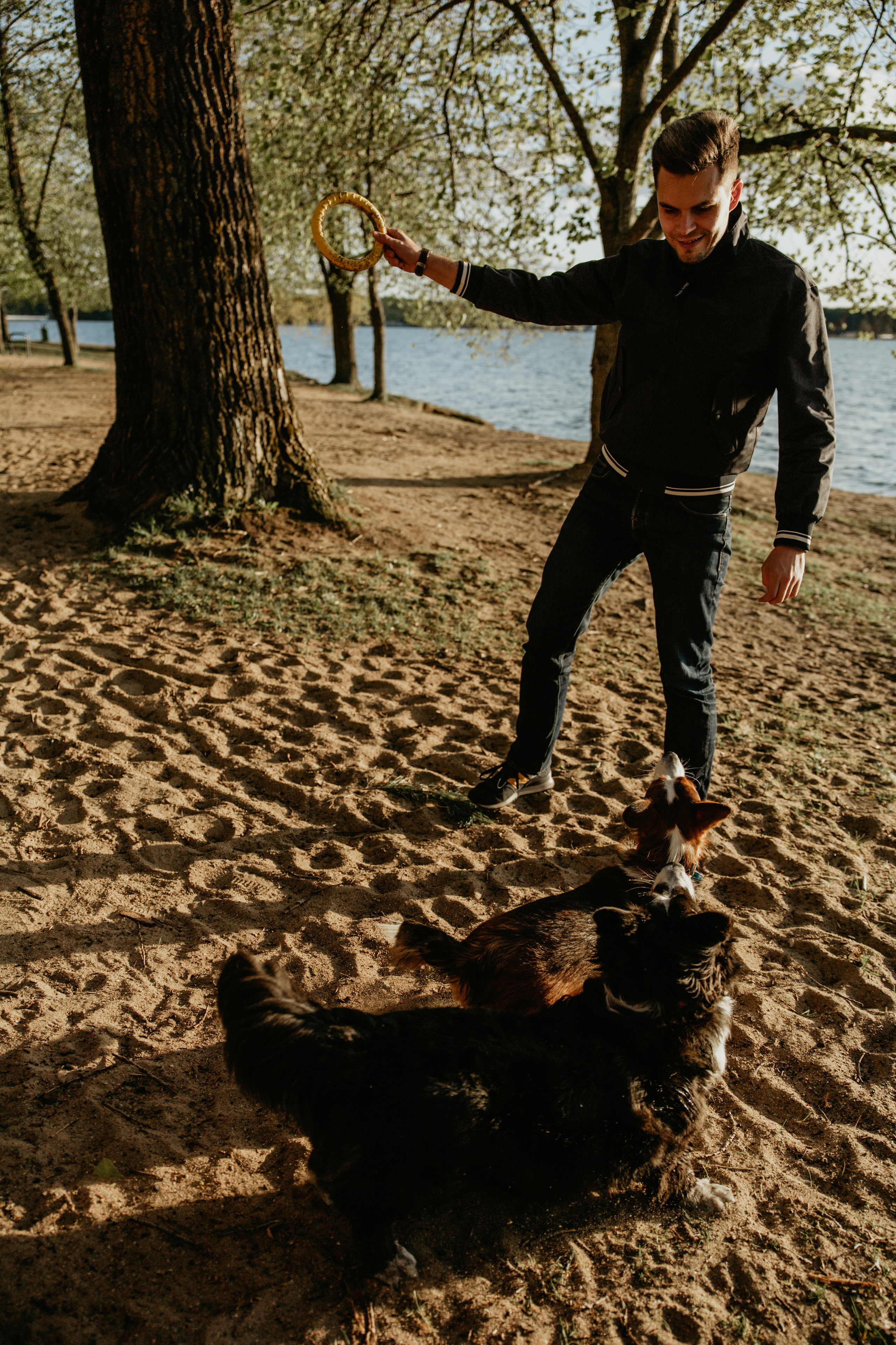 С Корги на Минском море. Свадебный и портретный фотограф Минск Евсович Инна