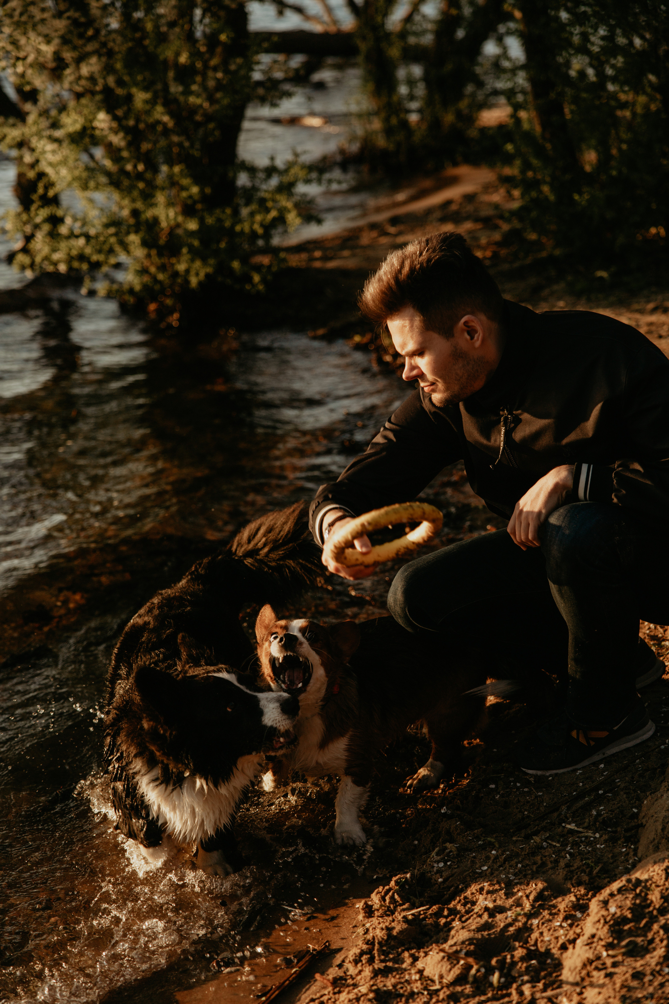 С Корги на Минском море. Свадебный и портретный фотограф Минск Евсович Инна