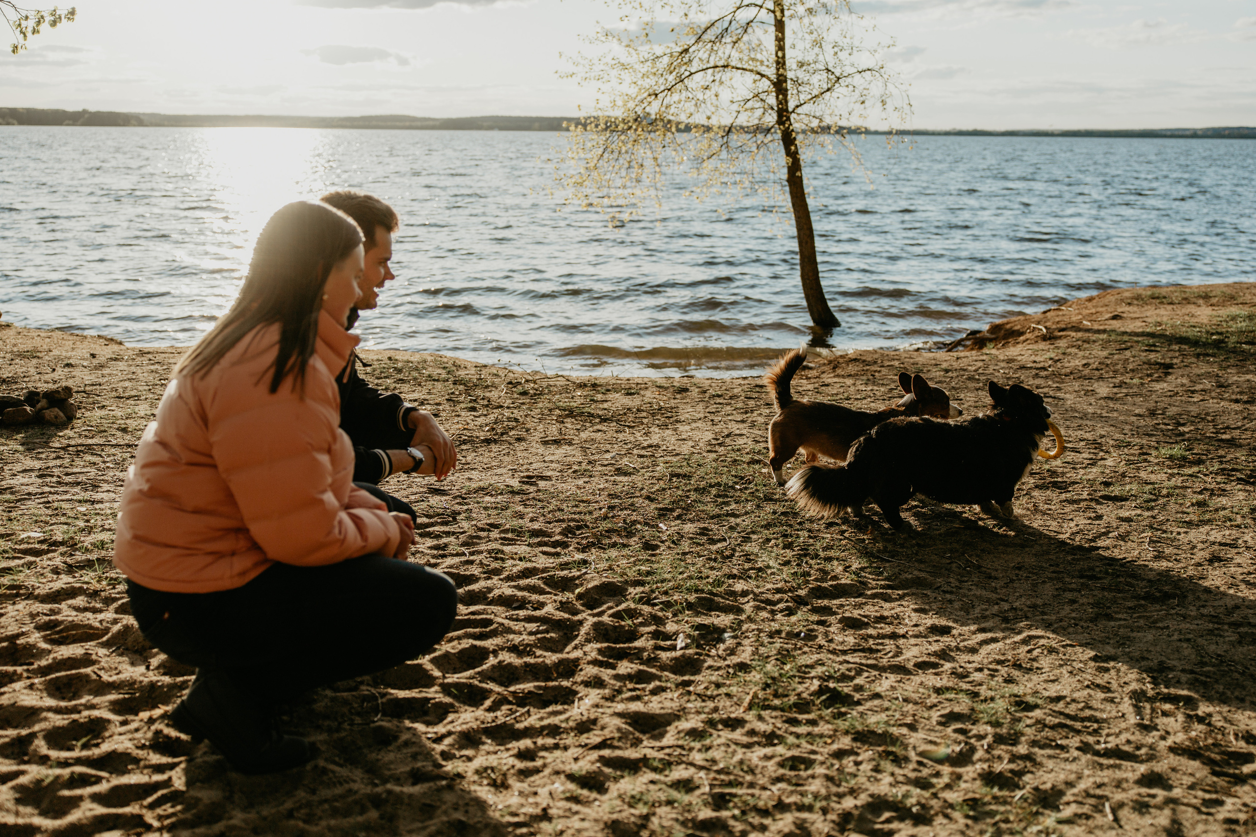 С Корги на Минском море. Свадебный и портретный фотограф Минск Евсович Инна