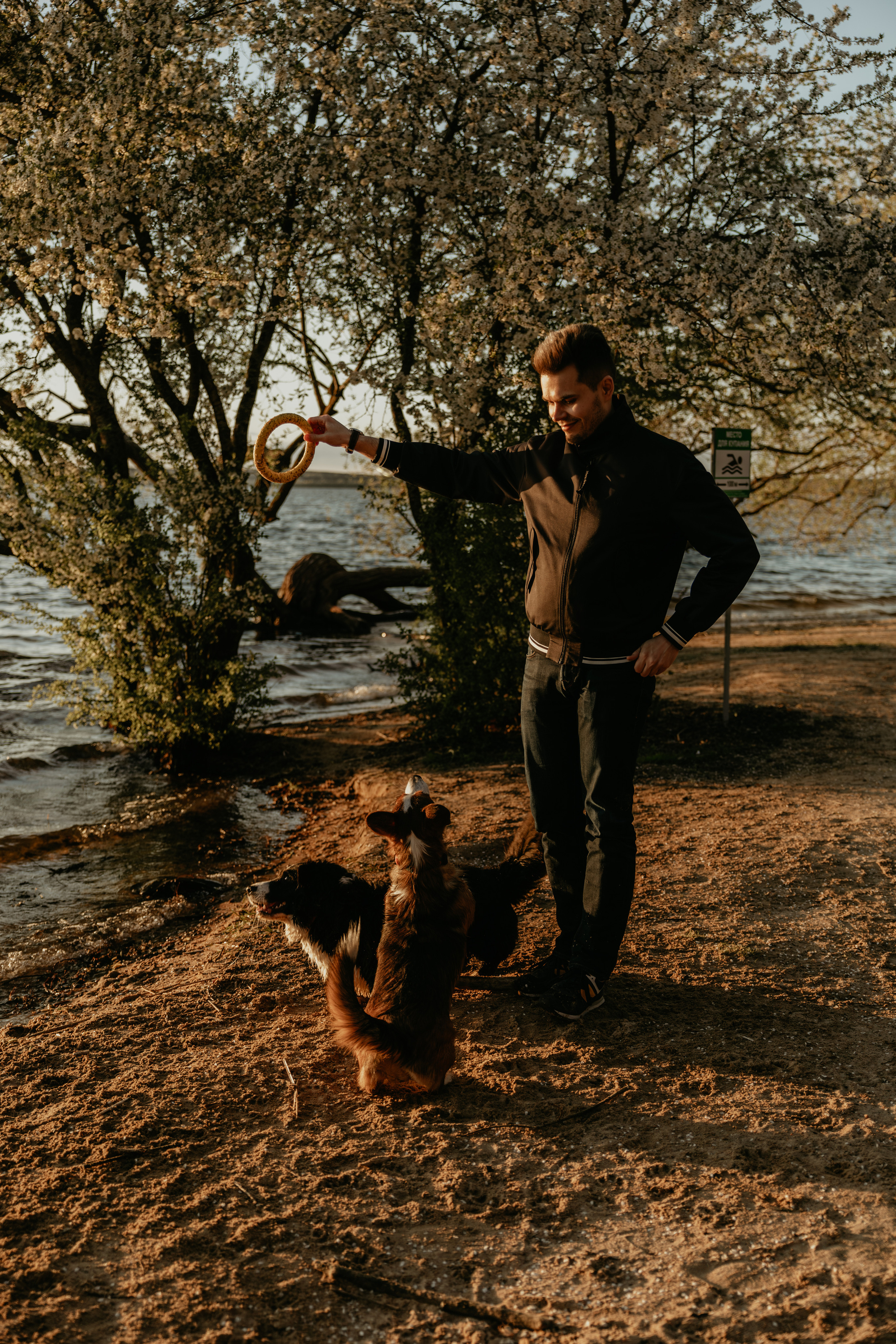 С Корги на Минском море. Свадебный и портретный фотограф Минск Евсович Инна