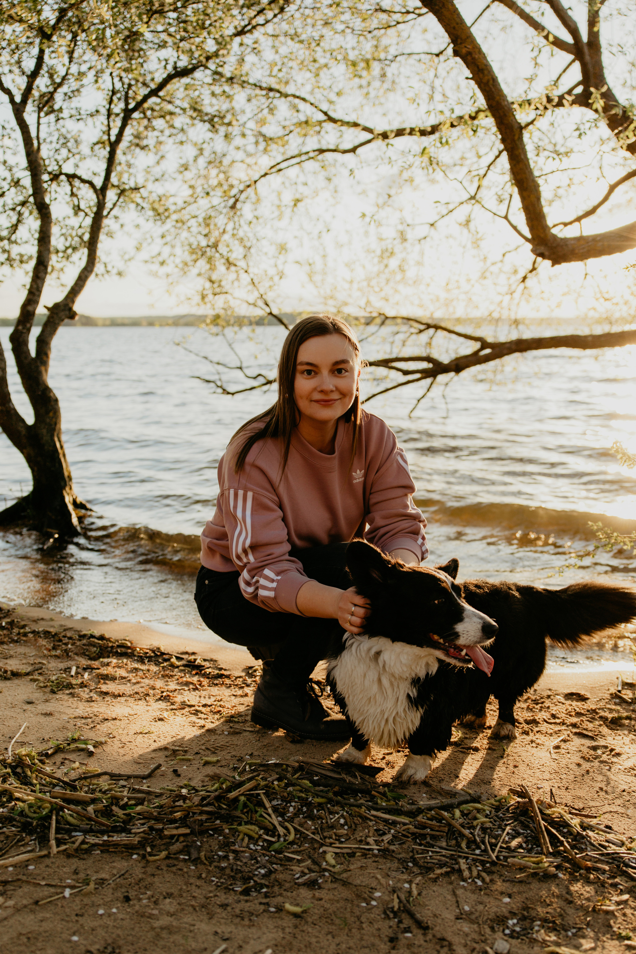 С Корги на Минском море. Свадебный и портретный фотограф Минск Евсович Инна