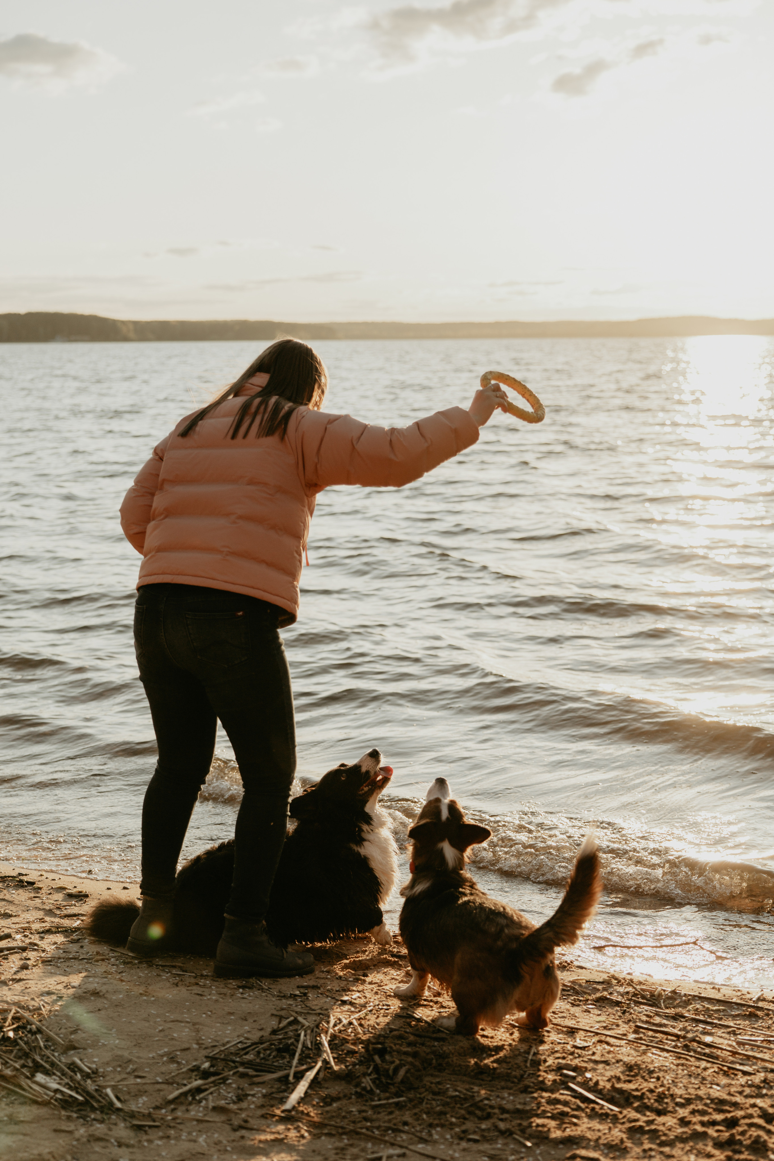 С Корги на Минском море. Свадебный и портретный фотограф Минск Евсович Инна