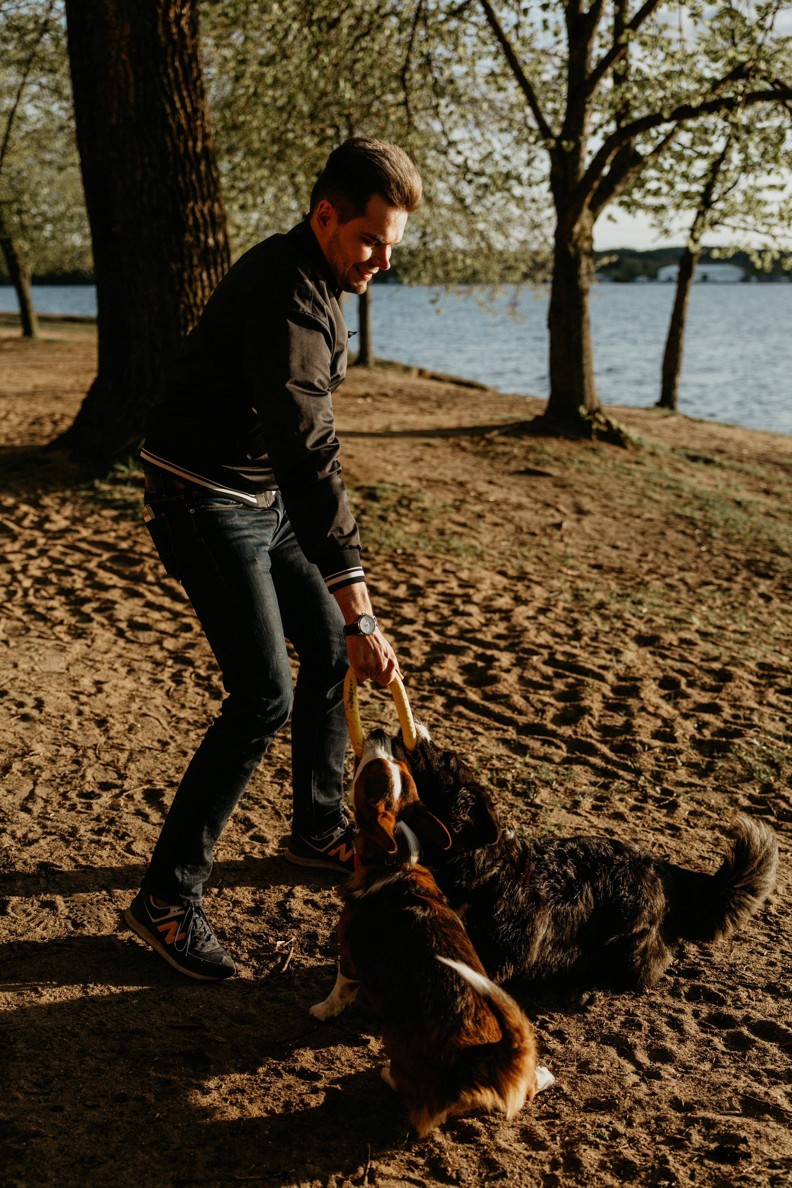 С Корги на Минском море. Свадебный и портретный фотограф Минск Евсович Инна