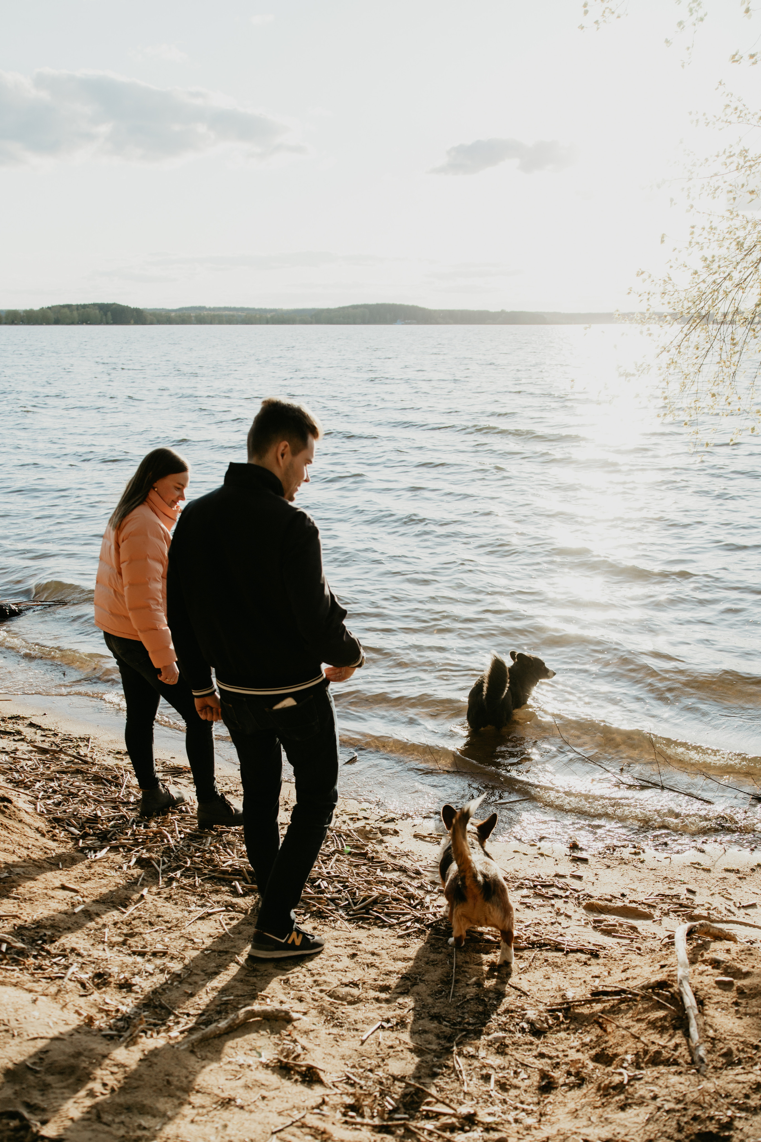 С Корги на Минском море. Свадебный и портретный фотограф Минск Евсович Инна