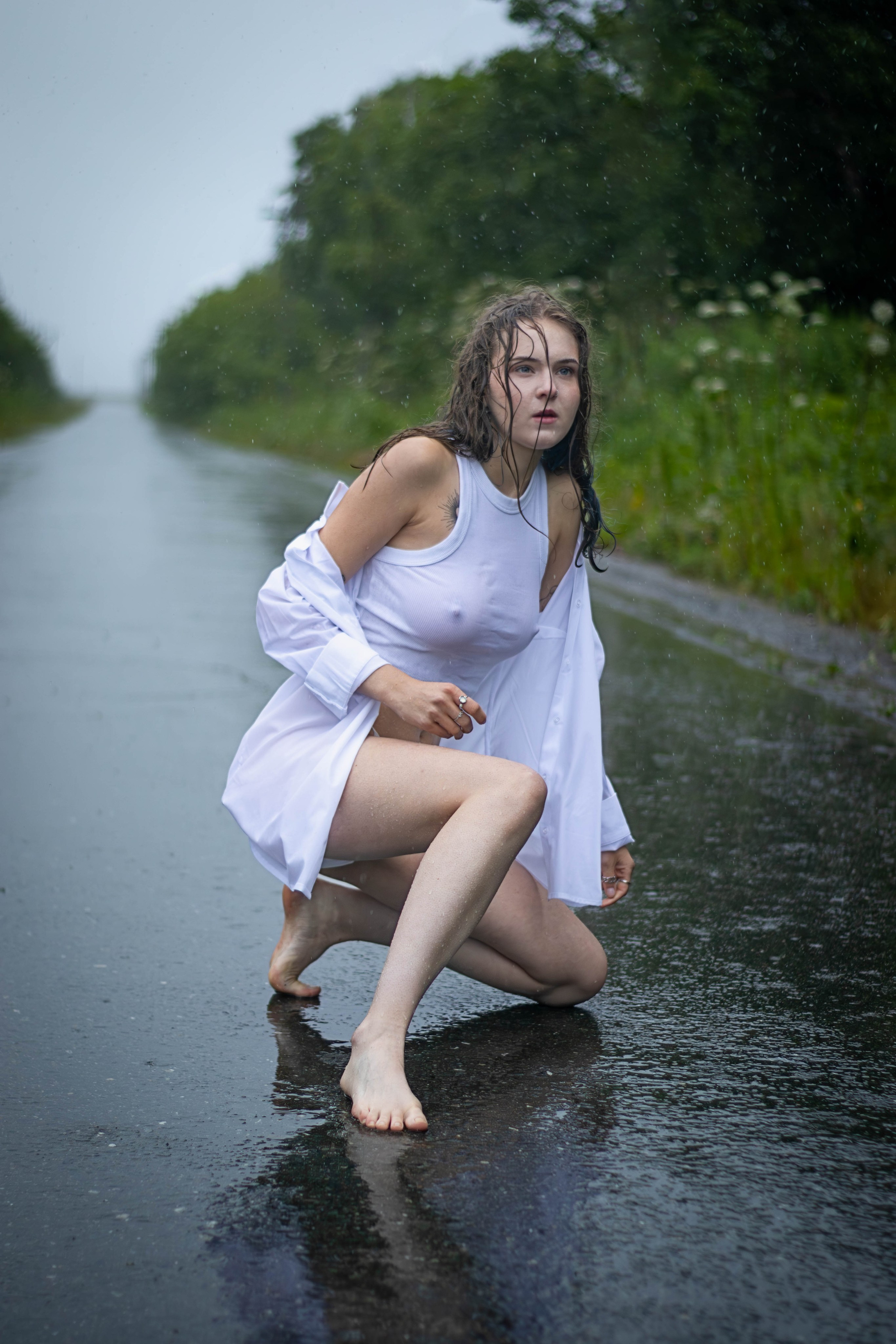 Прогулка под дождем. Дана. Фотограф в Южно-Сахалинске Гусаков Евгений