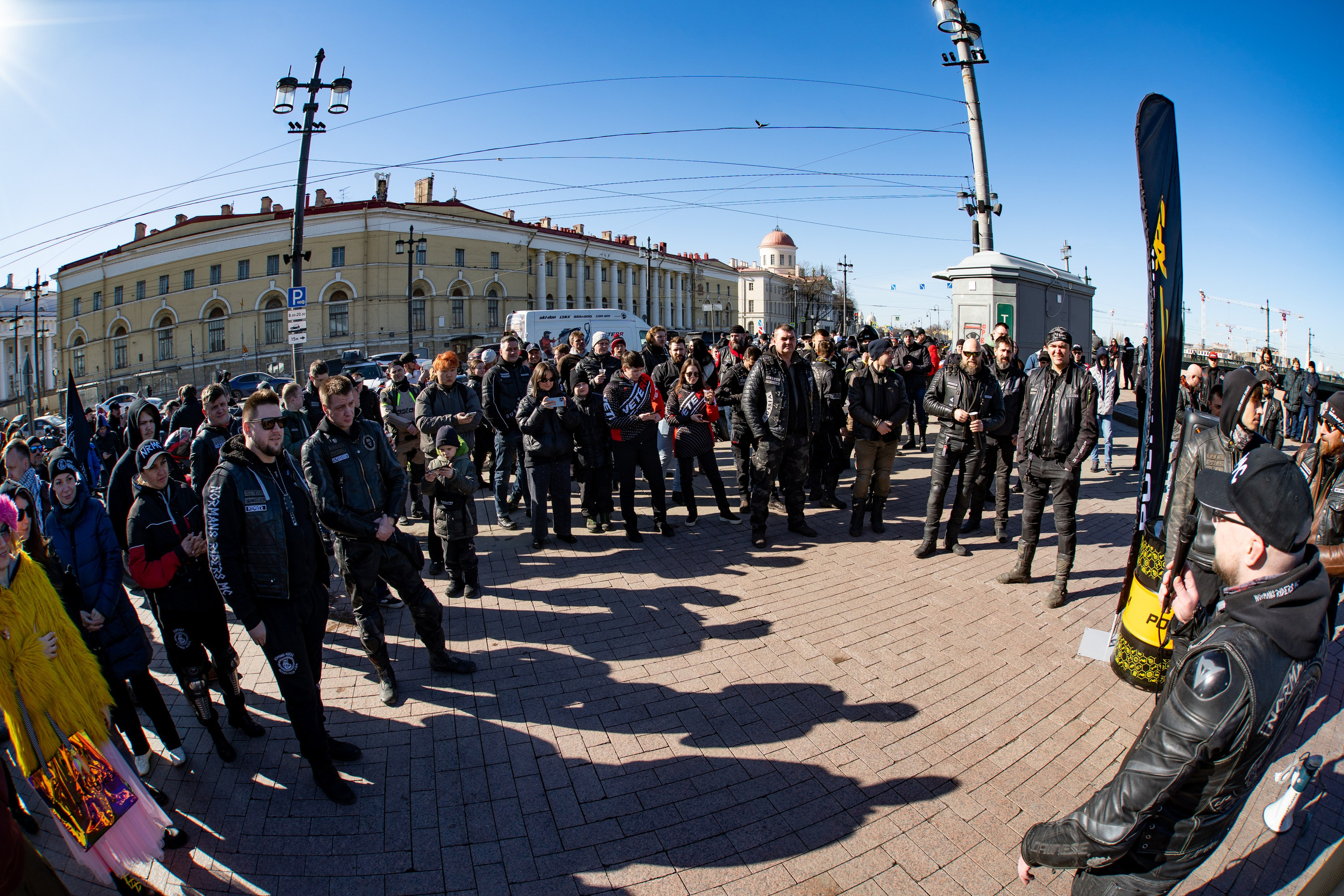 Весенний прохват мотоклуба Normans Riders MC. Концертный и репортажный фотограф в Санкт-Петербурге Слава Пахомов