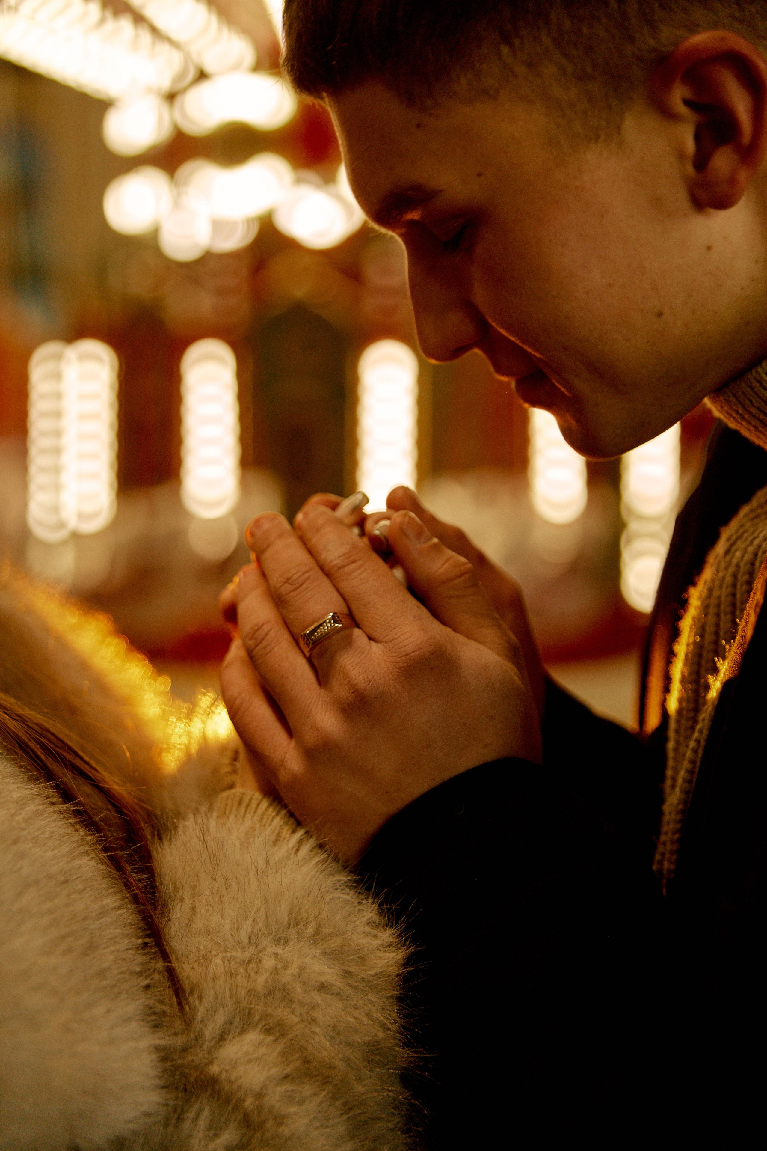 Зимняя фотосессия love story