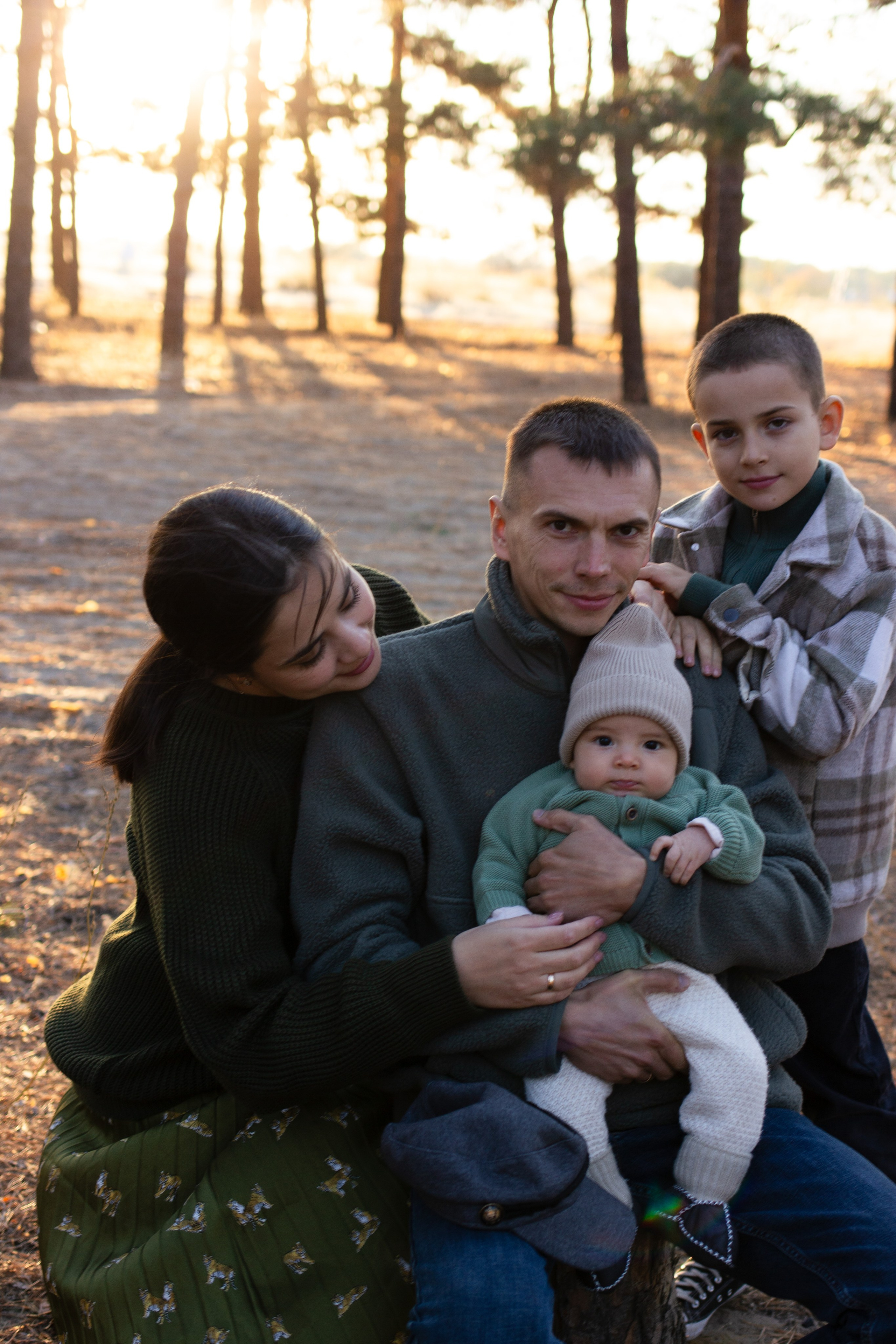 Семья лес. Newborn-barykina.ru