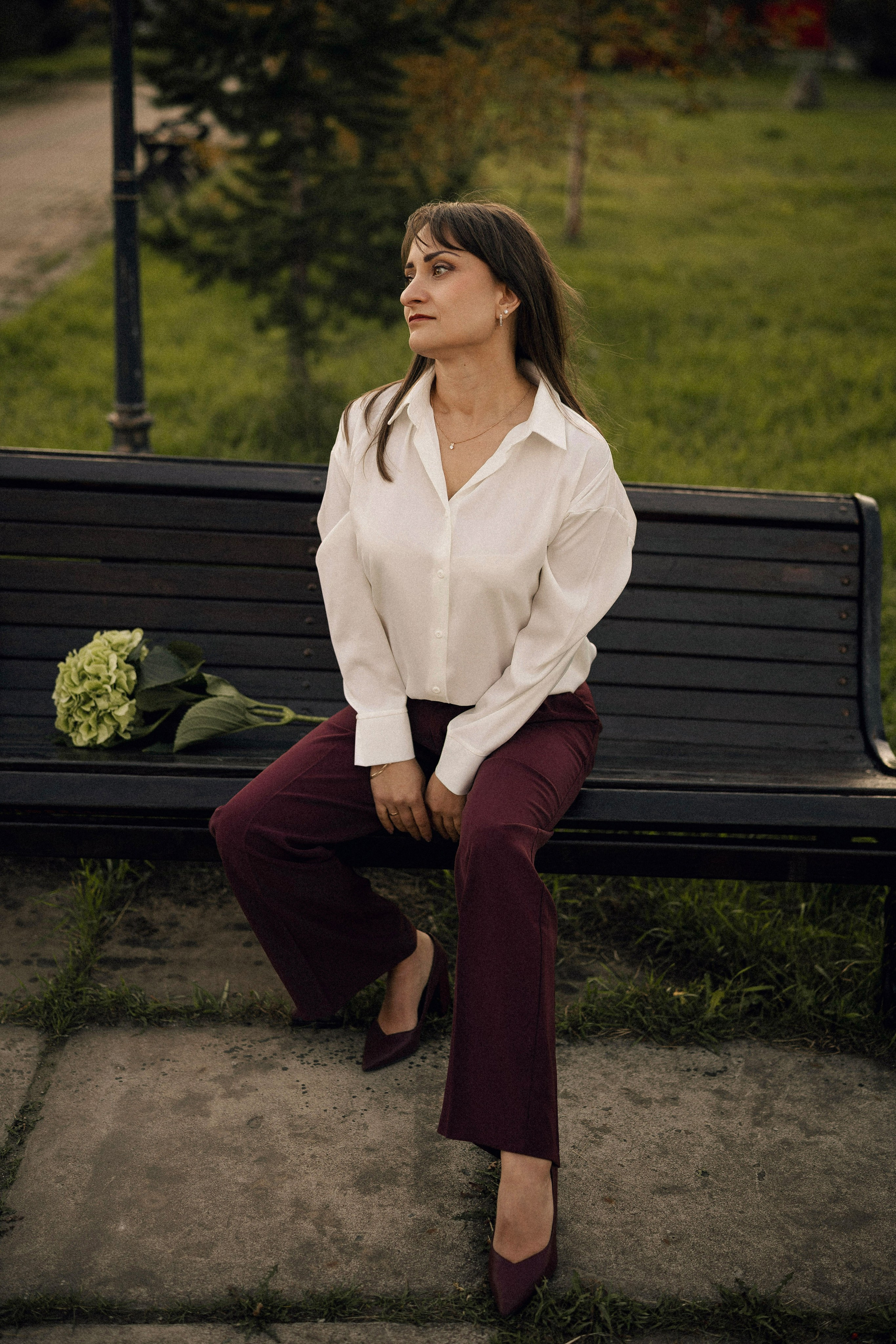 Натали с гортензией. Портретный, семейный и свадебный фотограф в Нарьян-Маре