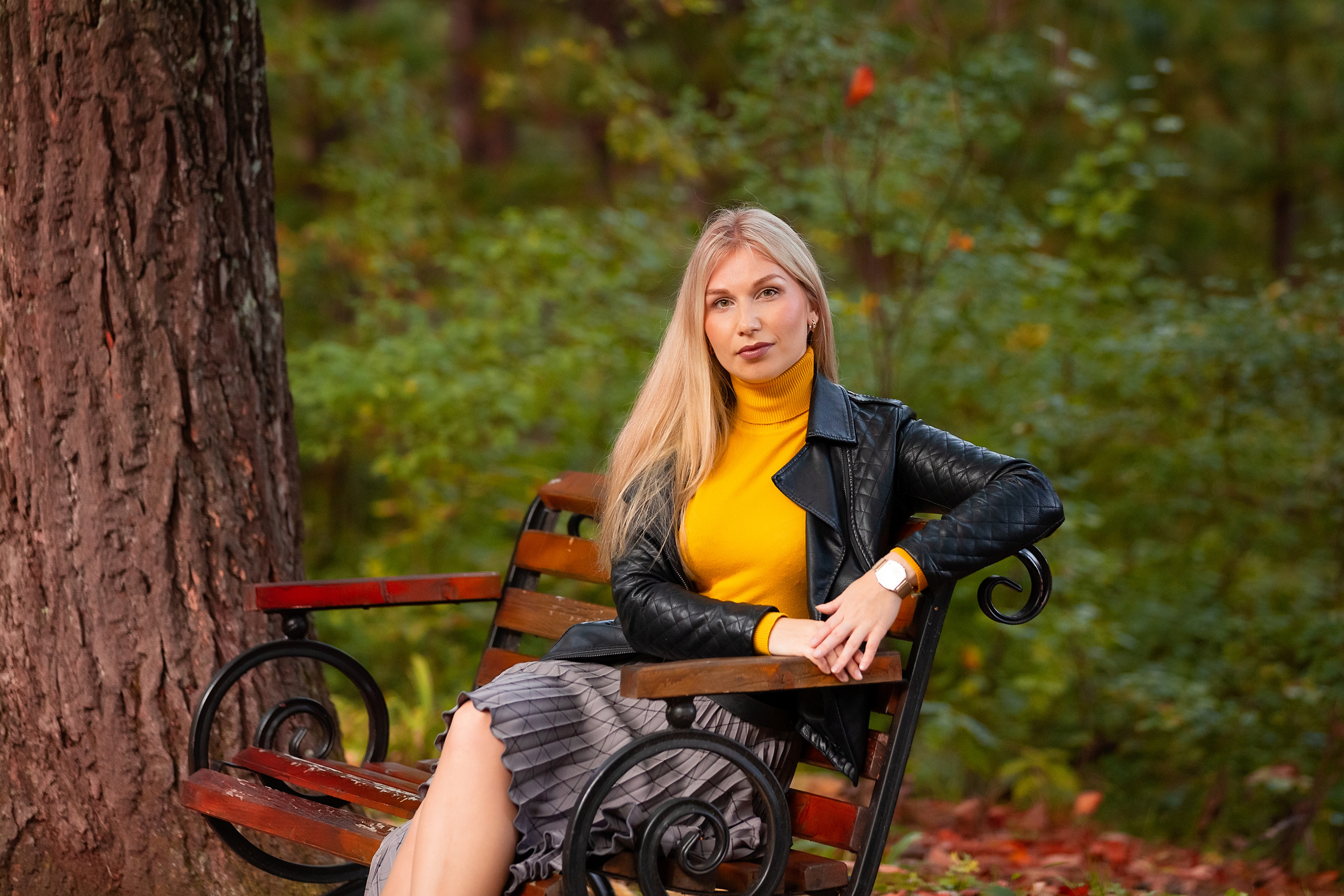 Золотая осень. Александра. Стильный выпускной альбом Владивосток фотограф Вероника Мигачева