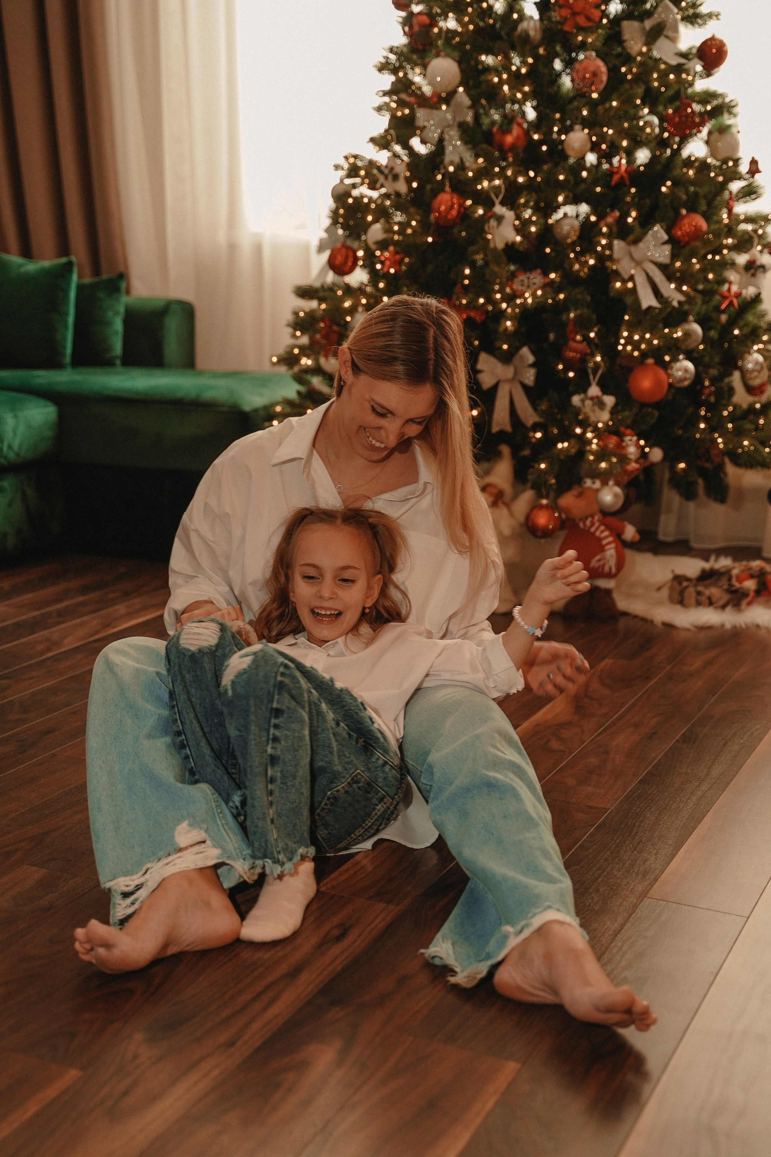 Домашняя Новогодняя фотосессия. Семейный и женский фотограф в Краснодаре Анастасия Приймак