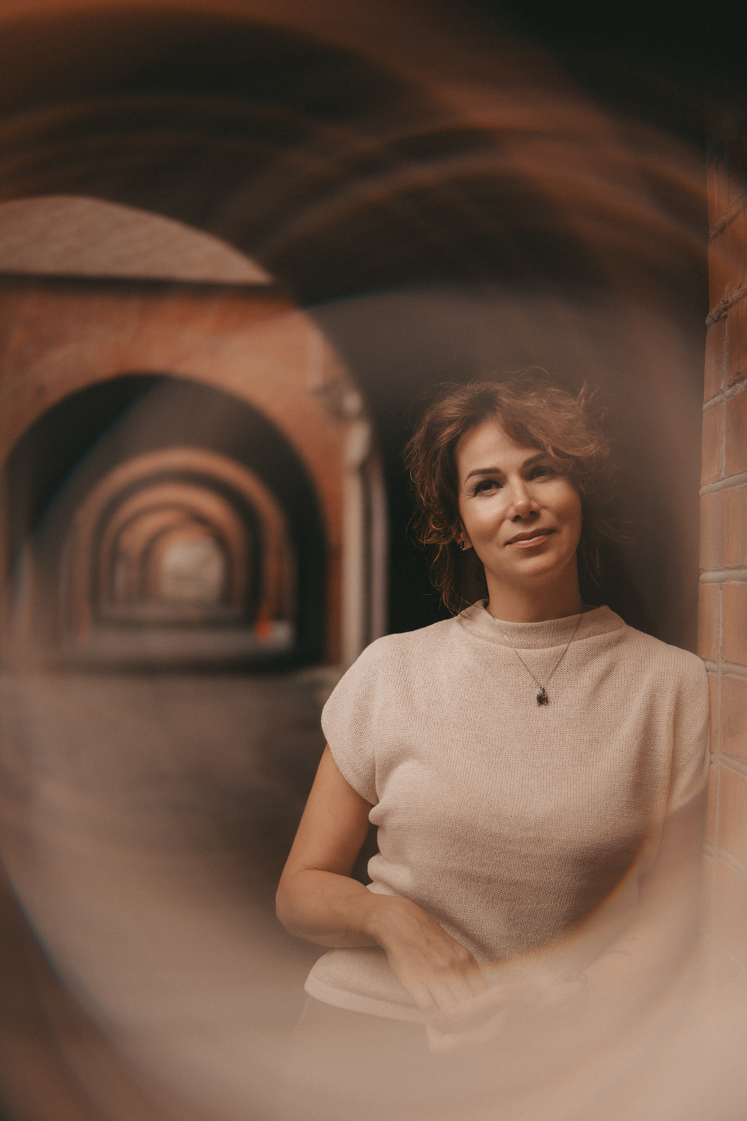 женский портрет с художестенными эффектами