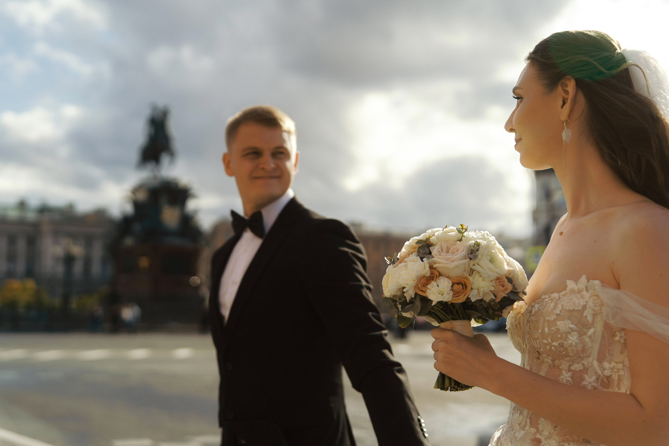 Василий и Марина — свадебный день в Петербурге. Свадебный фотограф Дмитрий Родионов — Санкт-Петербург и Ленинградская область