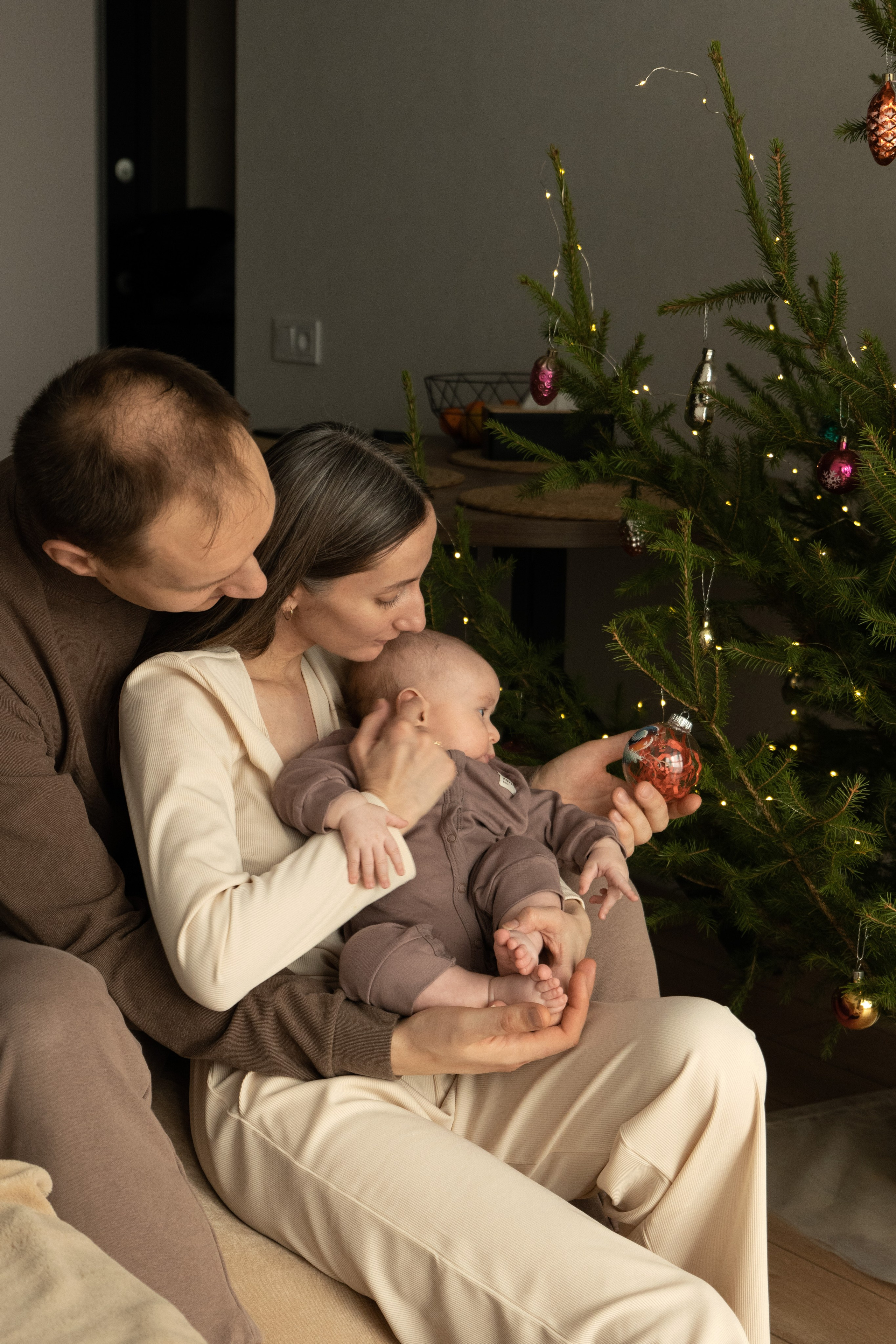 Домашняя новогодняя фотосессия с малышом. Фотограф видеограф Ольга Василевская