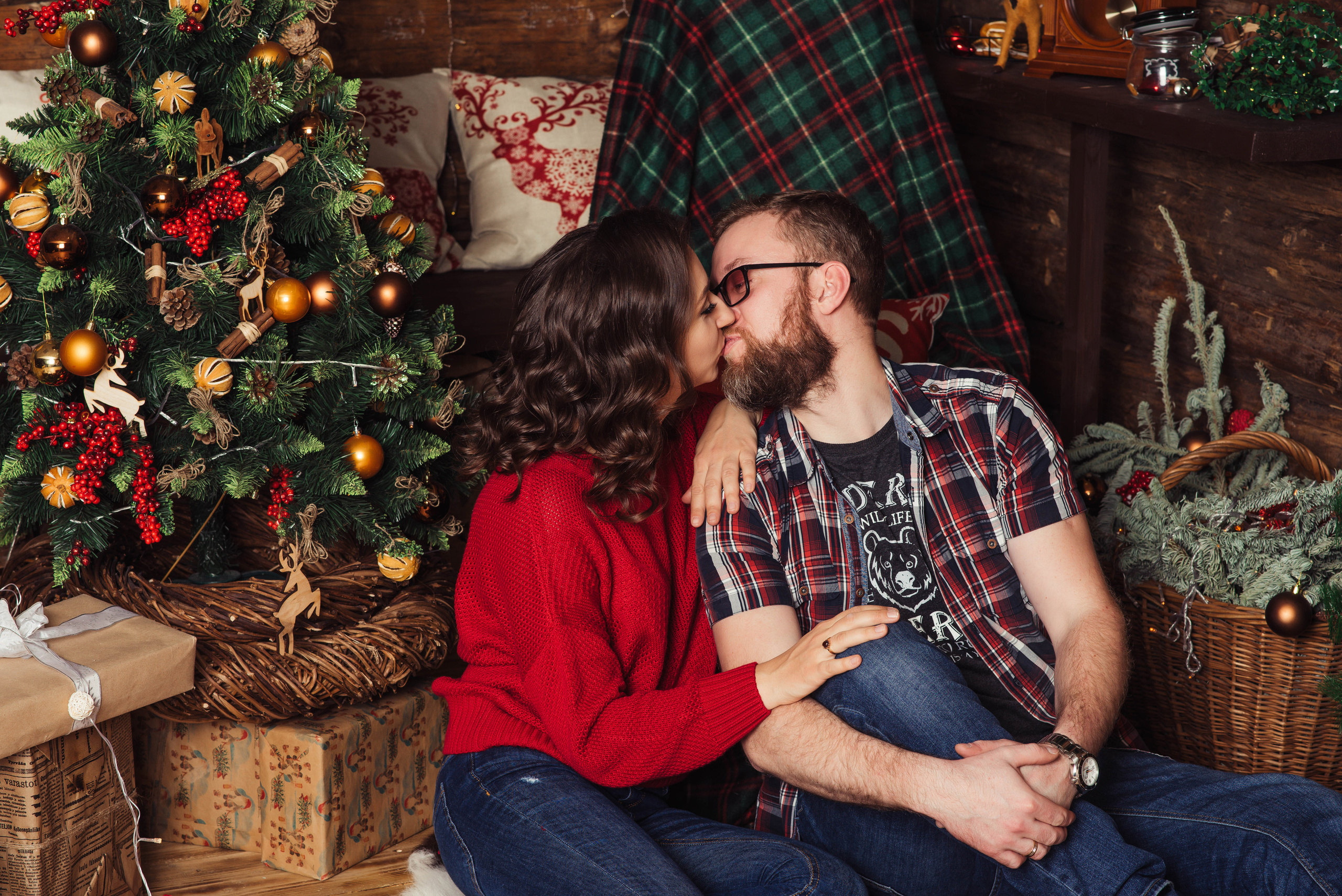 Новогодняя семейная фотосессия. Свадебный и семейный фотограф Максим Сорокин