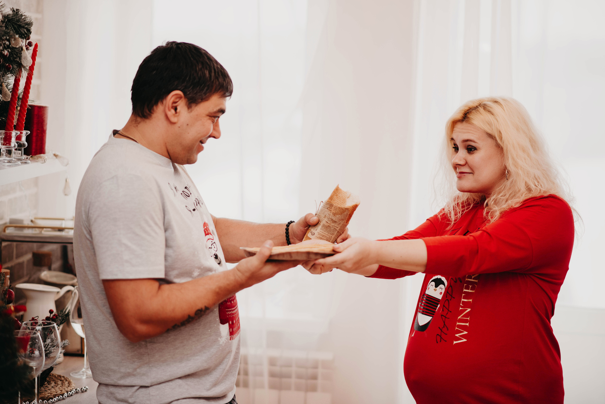 Рождественское утро с Кристиной и Игорем. Свадебный и семейный фотограф Максим Сорокин