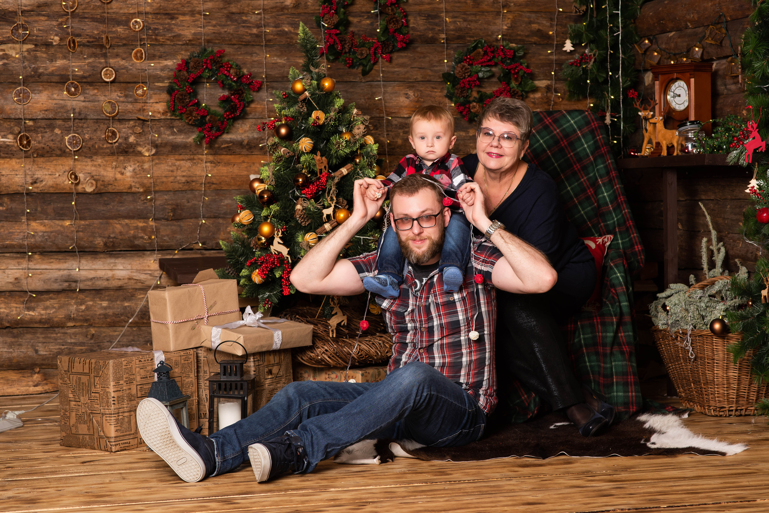 Новогодняя семейная фотосессия. Свадебный и семейный фотограф Максим Сорокин