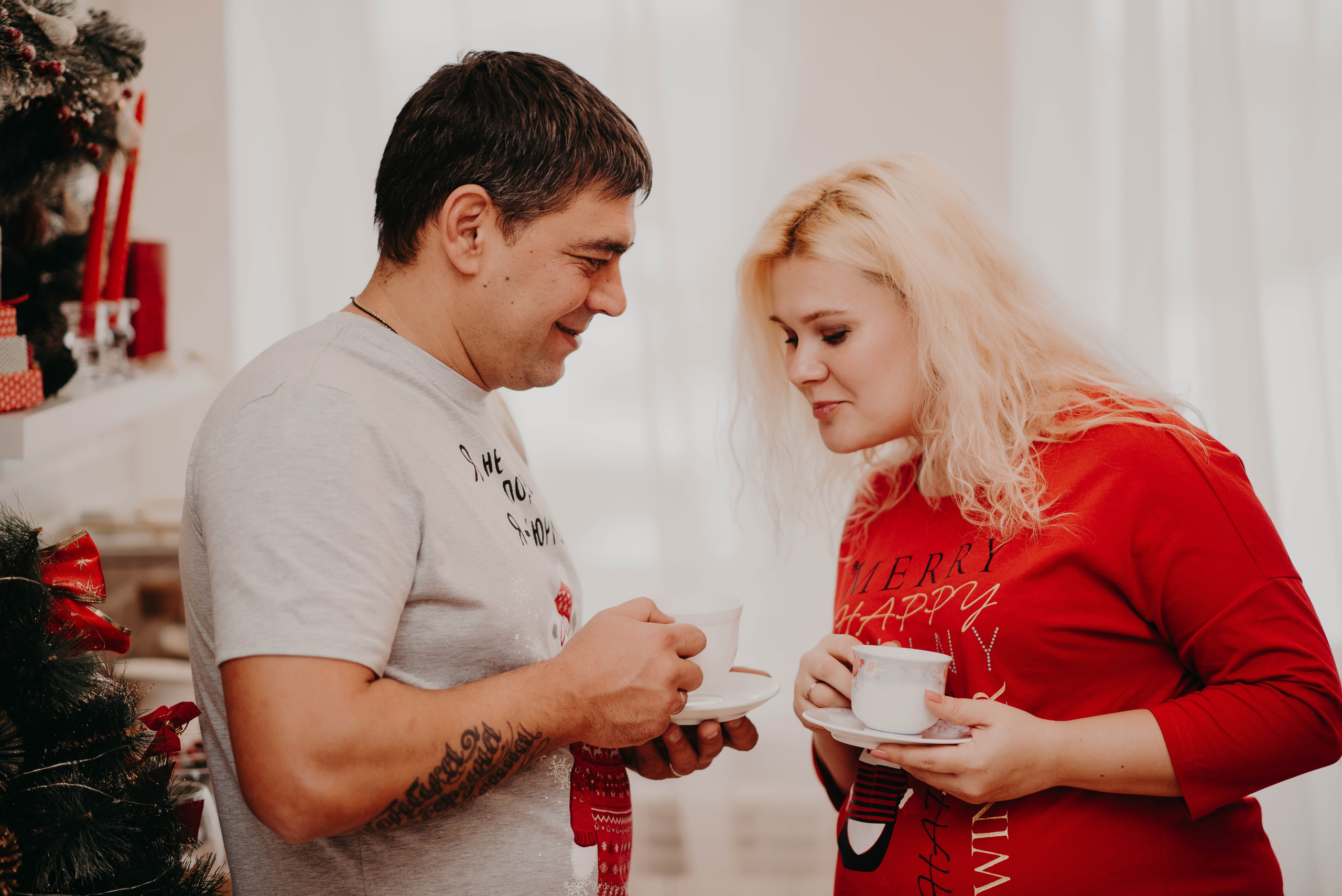 Рождественское утро с Кристиной и Игорем. Свадебный и семейный фотограф Максим Сорокин