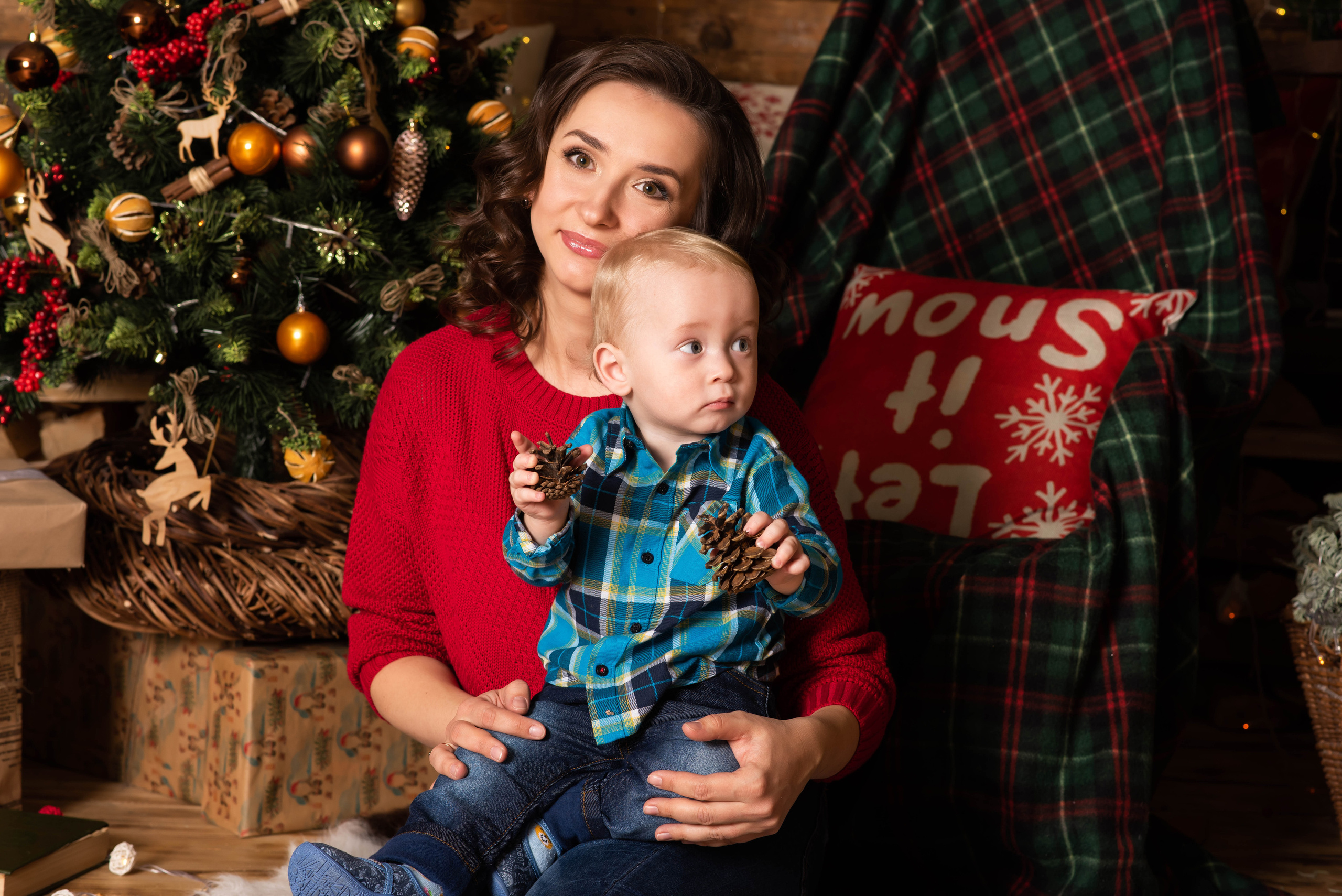 Новогодняя семейная фотосессия. Свадебный и семейный фотограф Максим Сорокин