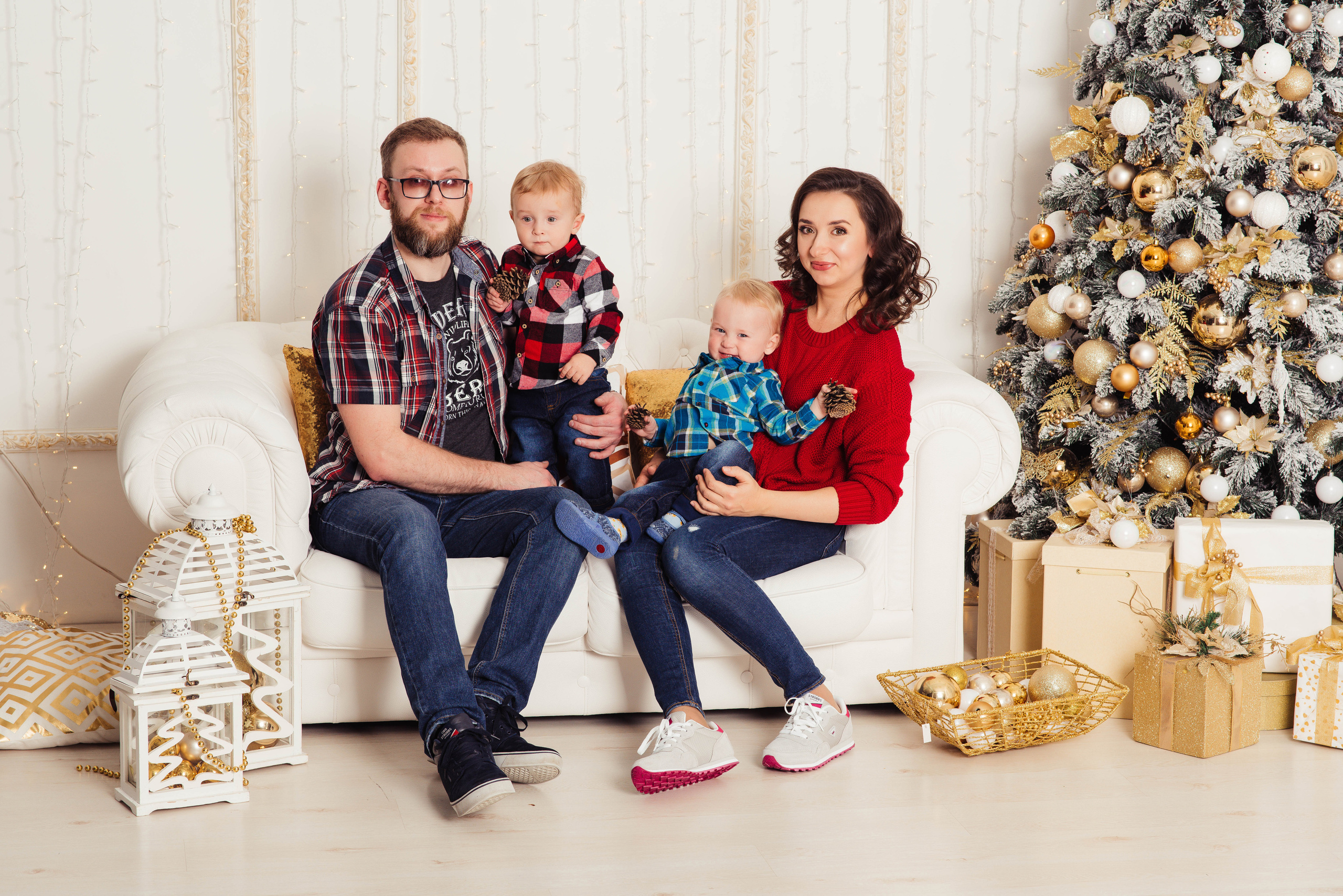 Новогодняя семейная фотосессия. Свадебный и семейный фотограф Максим Сорокин