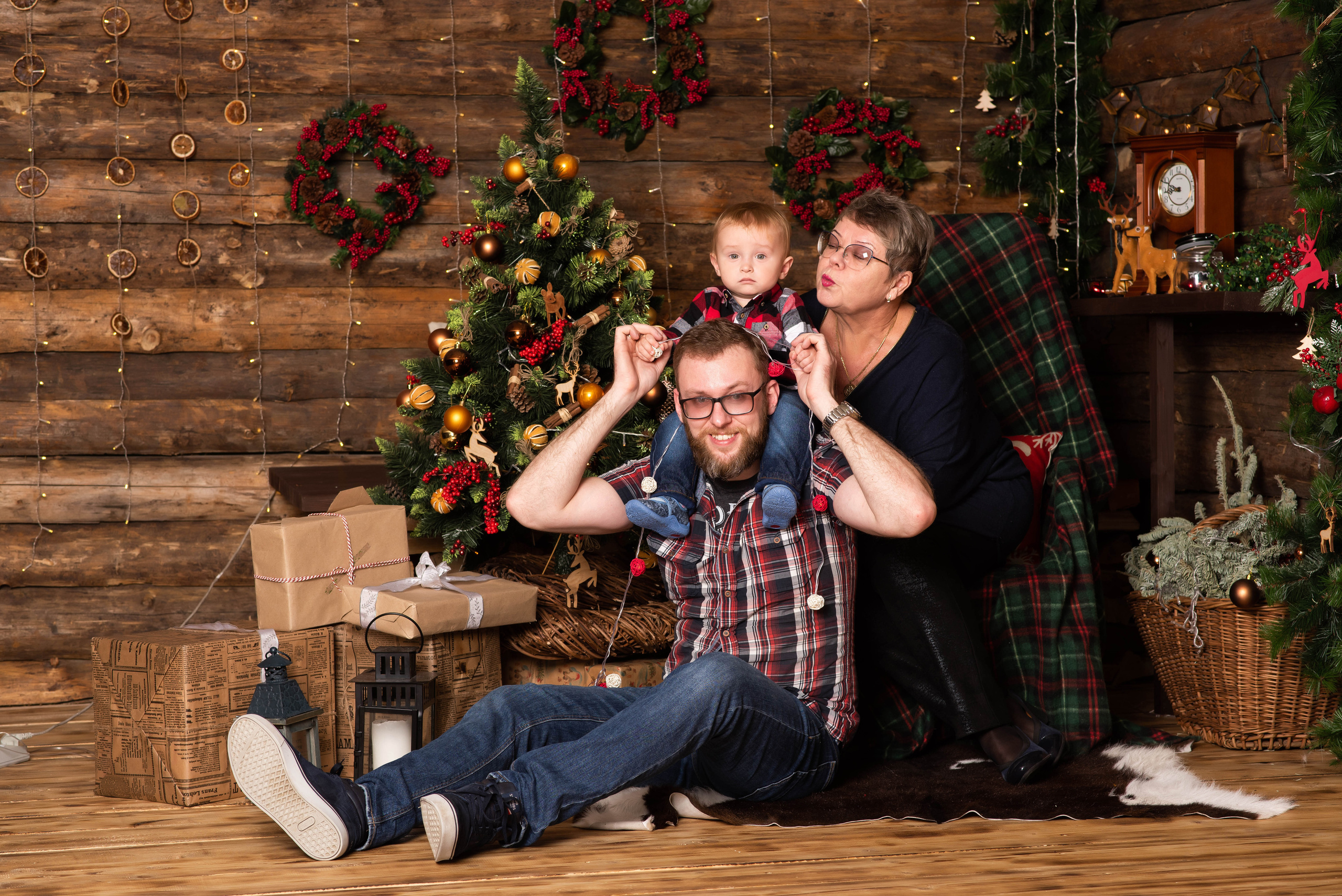 Новогодняя семейная фотосессия. Свадебный и семейный фотограф Максим Сорокин